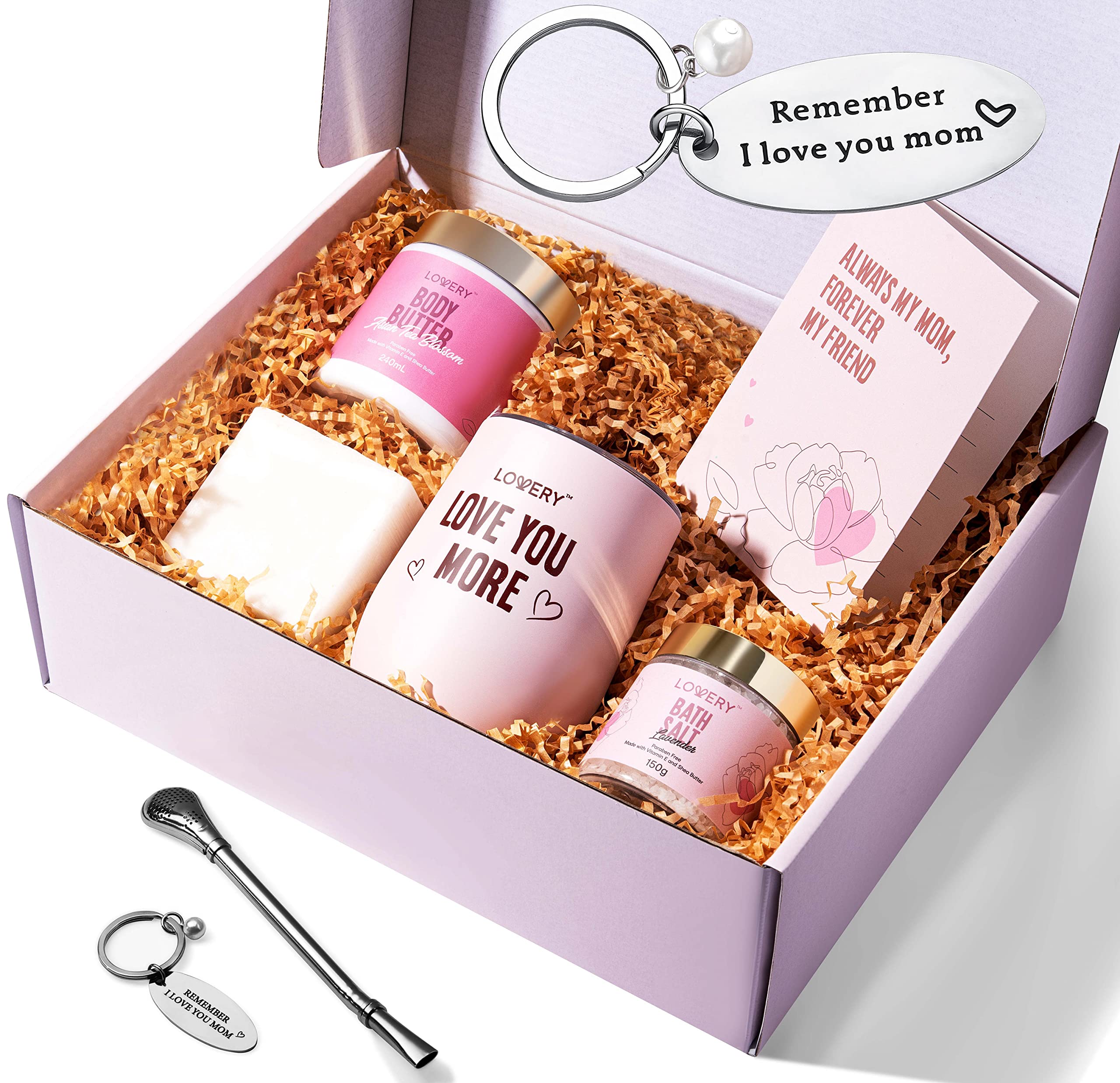 Luxury Spa Gift Set for Mom - Relaxing Birthday & Mother's Day Gifts for Women - Stress Relief Care Package with Essential Oils & Bath Salts - Perfect Present from Daughter or Son - Ideal for Self-Care, Pampering & Relaxation at Home