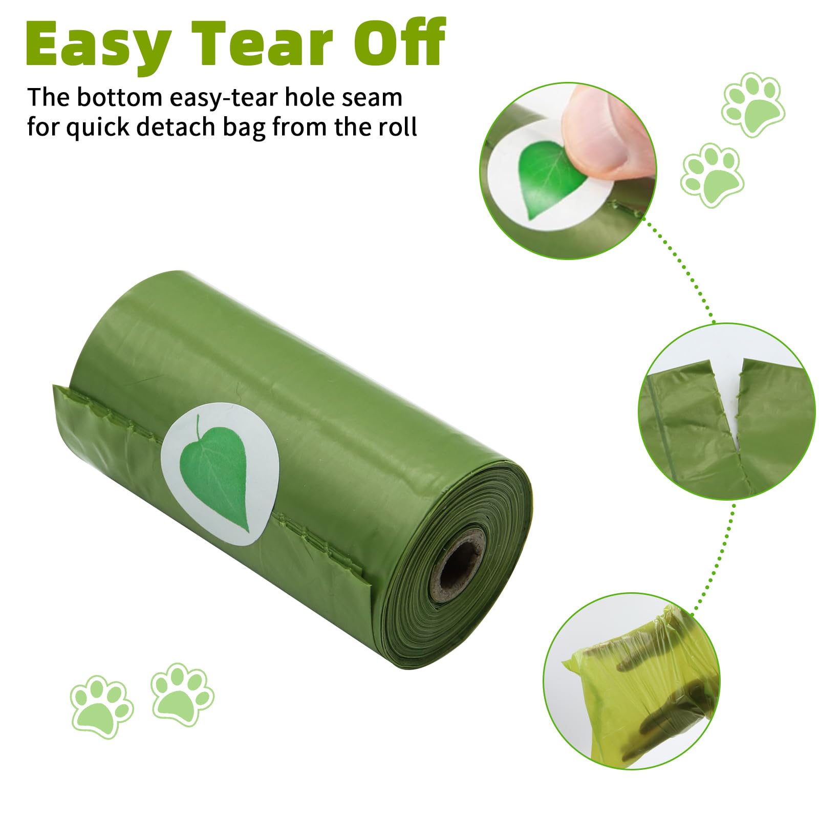Topfree Biodegradable Dog Poop Bags - 18 Rolls (270 Count) | Super Strong & 100% Leak Proof | Eco-Friendly Pet Waste Bags for Dogs, Puppies & Cats | Perfect for Walking, Hiking & Park Cleanup