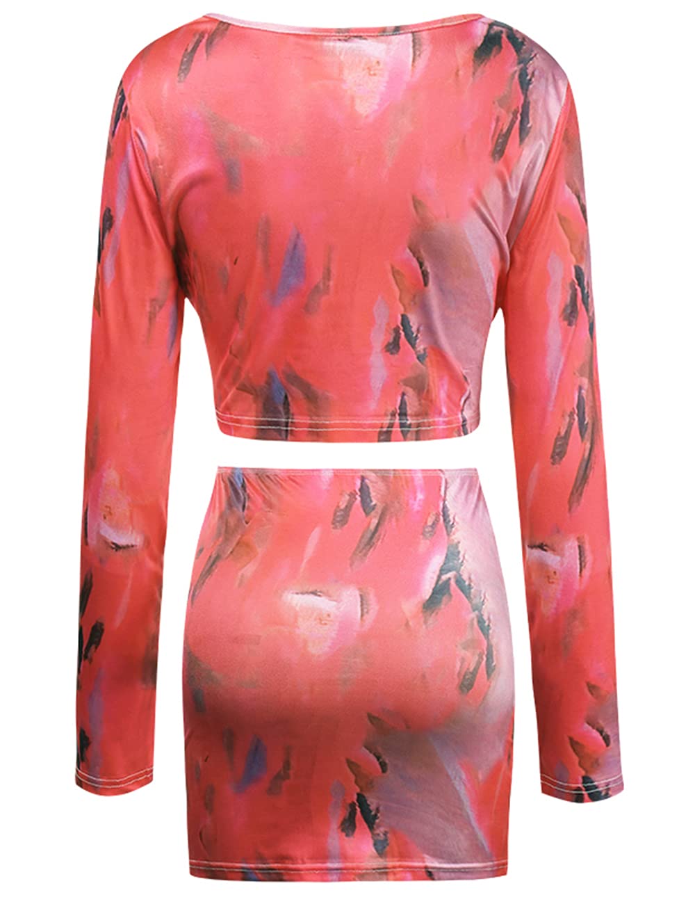 Trendy Tie Dye Two Piece Outfits for Women - Sexy Crop Tops with Matching Skirts | Summer Beachwear, Music Festivals & Casual Street Style