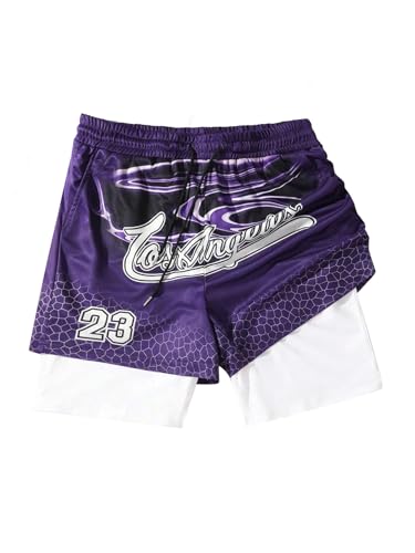 Purple and White