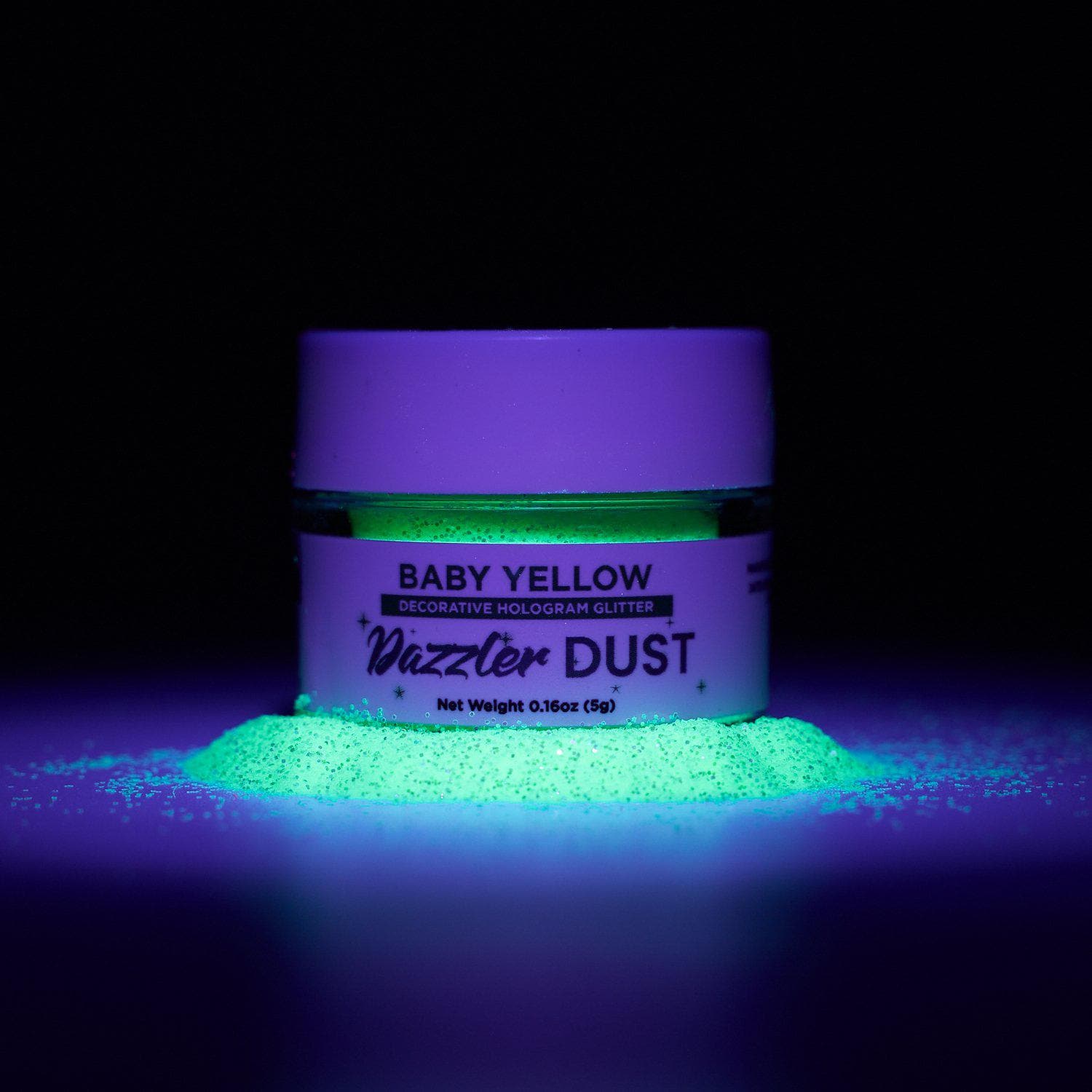 Premium Baby Yellow Dazzler Dust® - Hypoallergenic Cosmetic Glitter for Kids | Perfect for Face Painting, Birthday Parties & DIY Crafts