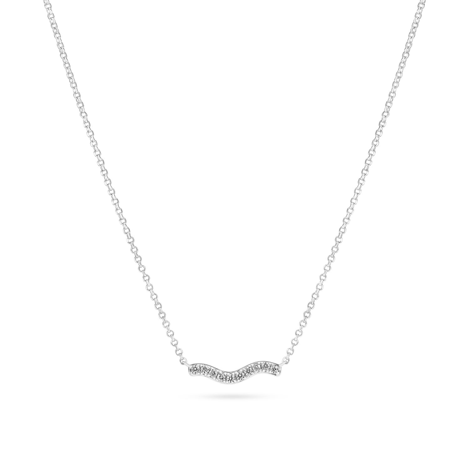 ELLERA WAVES NECKLACE - 18K Gold Plated Dainty Wave Pendant Necklace for Women, Minimalist Jewelry Gift for Her - Perfect for Beach Vacations, Date Nights & Everyday Wear
