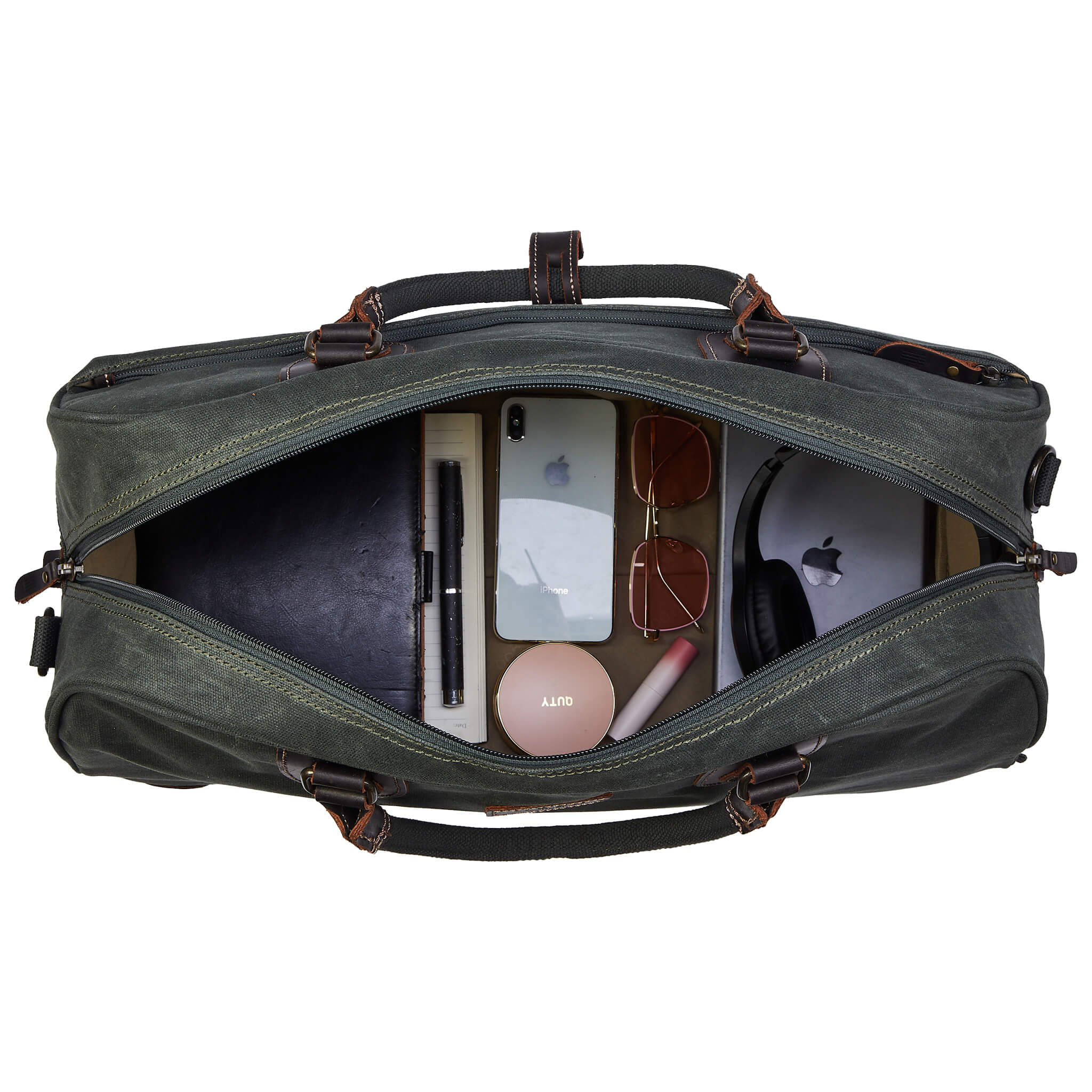 TRP0263 Troop London Classic Canvas Holdall - Large Durable Travel Duffel Bag for Gym, Weekend Trips & Outdoor Adventures