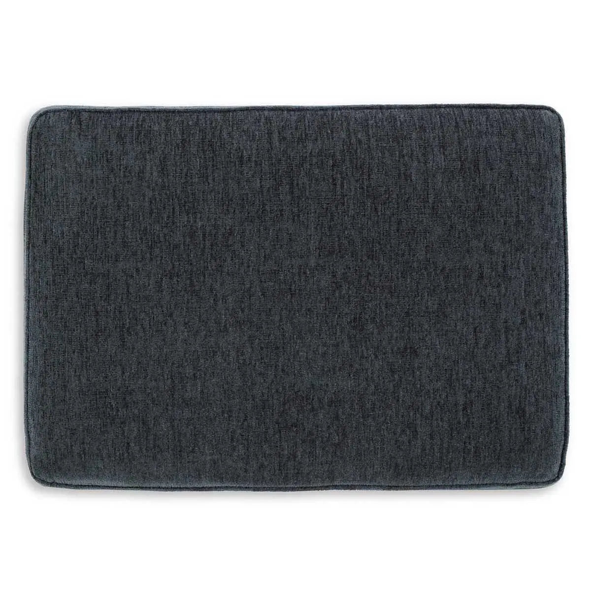 Abinger Accent Ottoman in Smoke Gray - Modern Footrest Pouf for Living Room, Bedroom & Office Decor