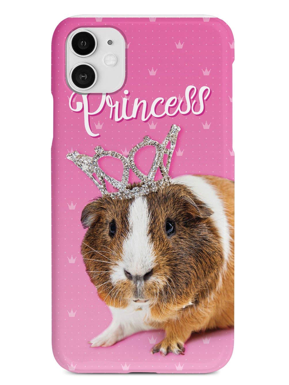 **Inspired Cases - Premium 3D Textured Protective Phone Case Compatible with Apple iPhone 12 Mini - Cute Princess Guinea Pig Design - Perfect for Daily Use, Travel & Gift Giving**