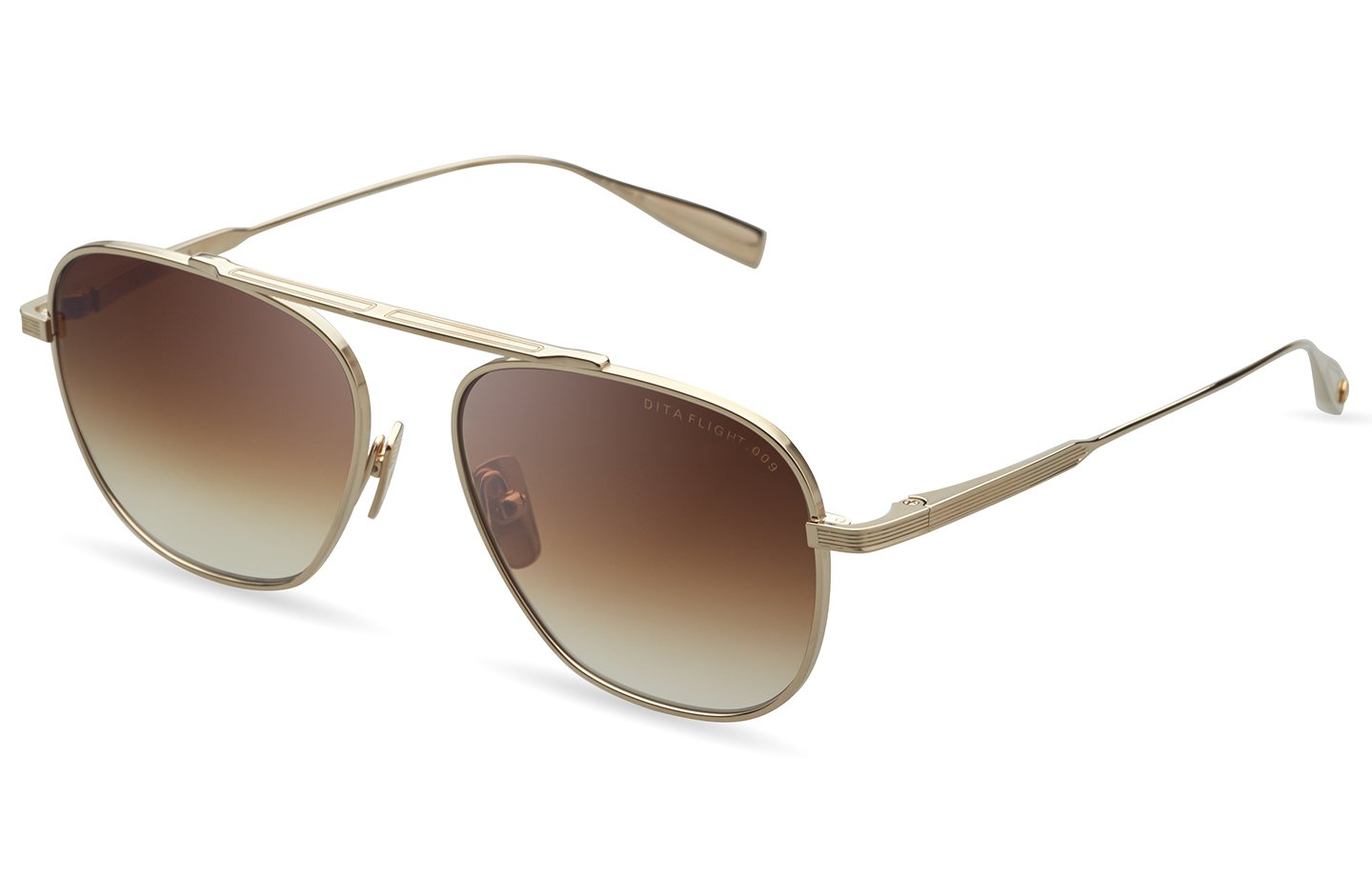 Dita Flight 009 DTS409 Sunglasses - Premium Polarized Aviator Shades for Men & Women - UV Protection for Driving, Travel & Outdoor Activities