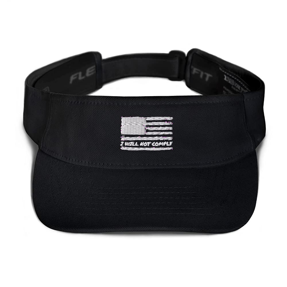 I Will Not Comply Hat - Conservative Baseball Cap for Men - Stylish Visor Golf Hat with Patriotic Design - Perfect for Outdoor Activities, Political Events & Freedom Supporters