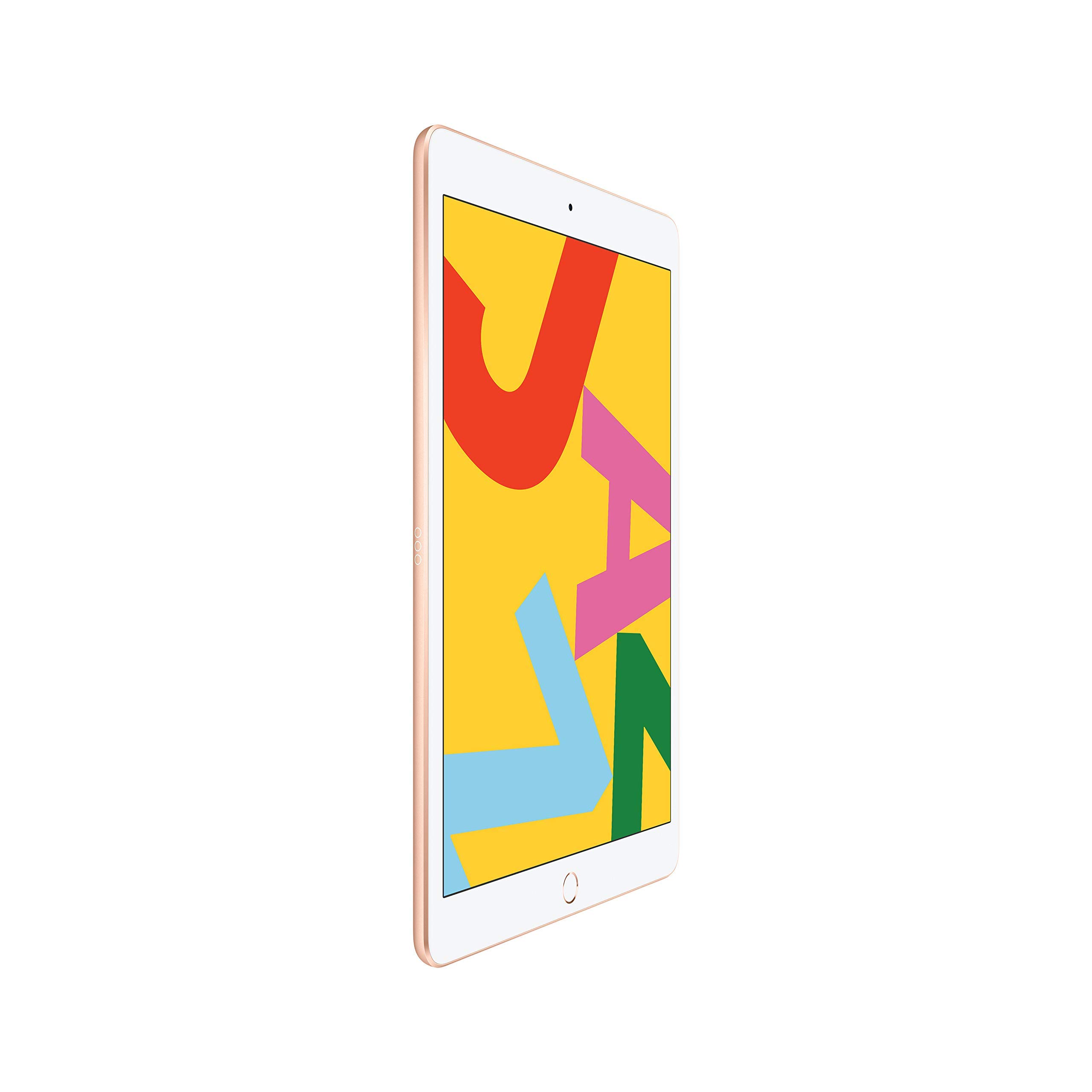 Refurbished 2019 Apple iPad 10.2-inch Wi-Fi + Cellular 128GB - Gold | Perfect for Work, School & Entertainment on the Go