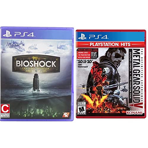 Bioshock: The Collection & Metal Gear Solid V: The Definitive Experience - PlayStation 4 Hits Bundle | Action-Adventure Game Bundle for PS4 Gamers & Collectors
