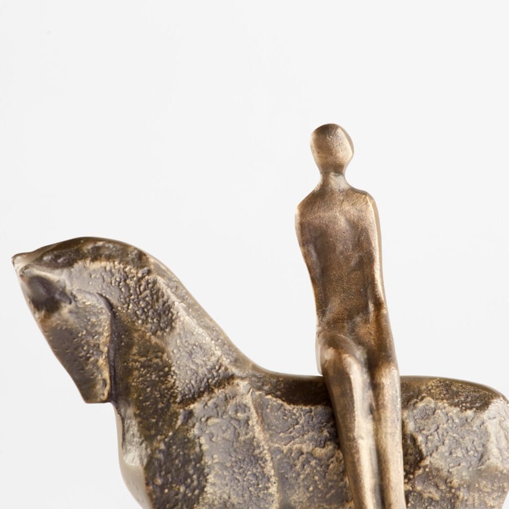 Cyan Design 11503 Godiva Sculpture - Elegant Black and White Figurine for Home Decor, Office & Gift Giving | Premium Resin Art Statue