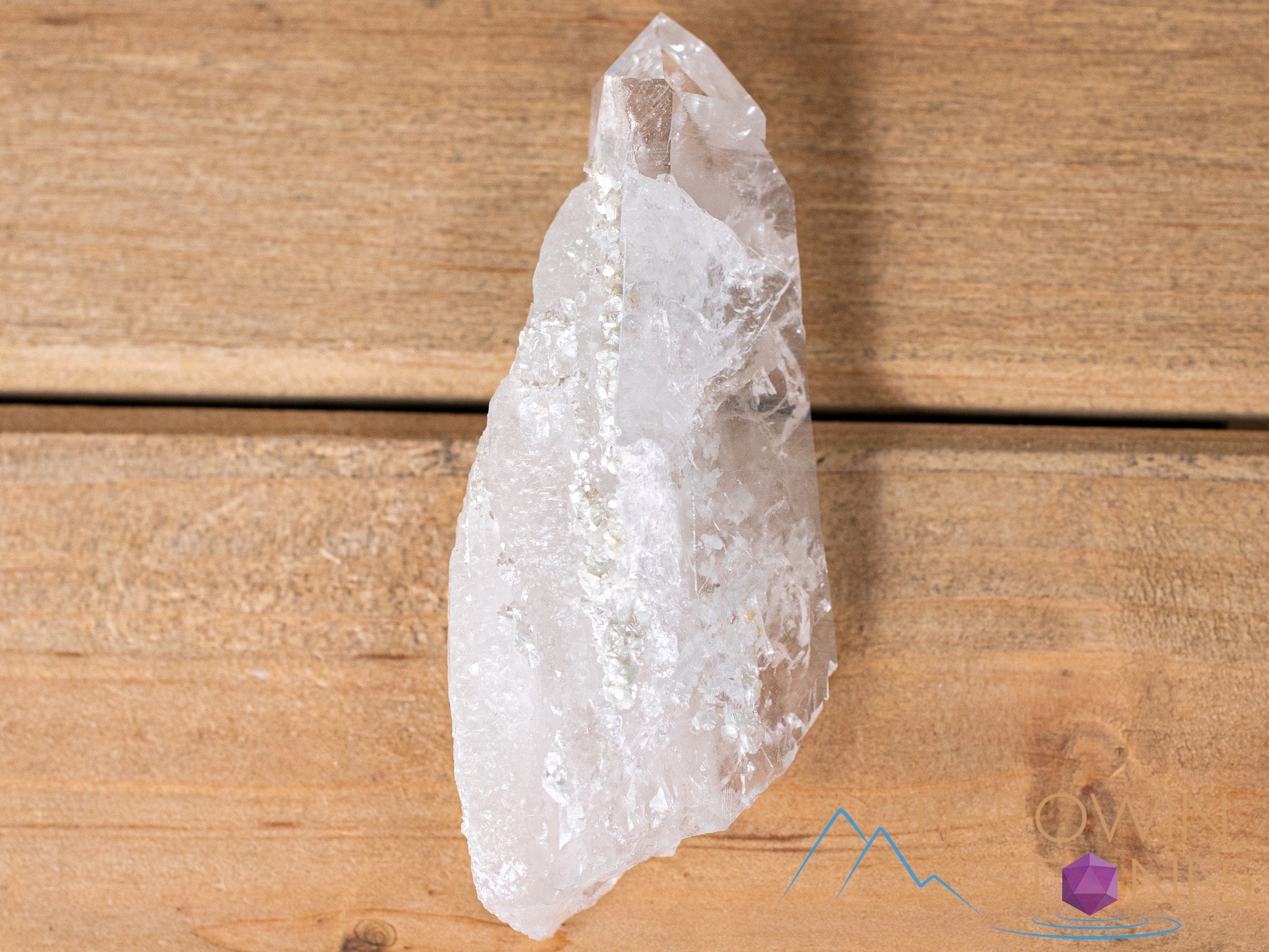 Natural Cookeite in Clear Quartz Raw Crystal - Healing Stone for Home Decor, Housewarming Gift, and Spiritual Healing | Perfect for Meditation, Feng Shui, and Crystal Collections