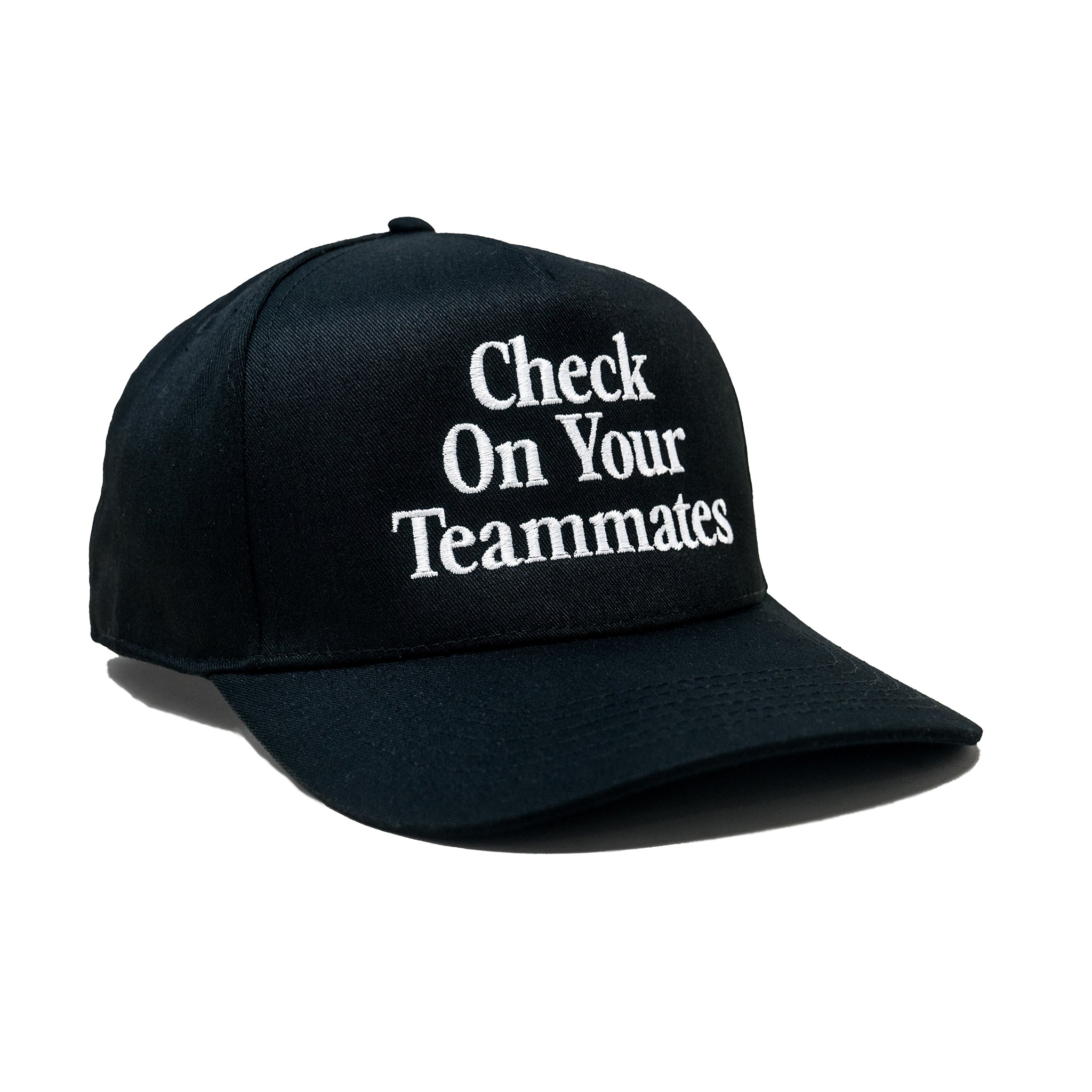 Check on Your Teammates Snapback Hat - Adjustable A-Frame Baseball Cap for Men & Women - Perfect for Sports, Casual Wear & Team Events