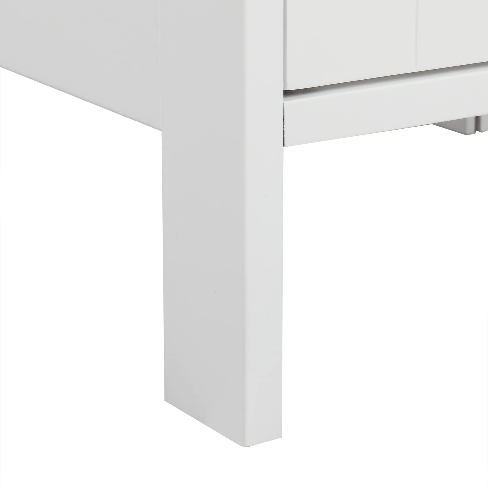 Freestanding Bathroom Floor Cabinet with 4 Drawers - White Storage Organizer for Bathroom, Bedroom & Living Room (11.8