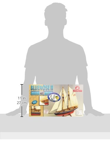Bluenose II Model Ship Kit 1:135 Scale - Wooden Boat Building Kit for Adults, Perfect for Collectors & DIY Hobbyists - Great for Home Decor, Gifts & Maritime History Enthusiasts