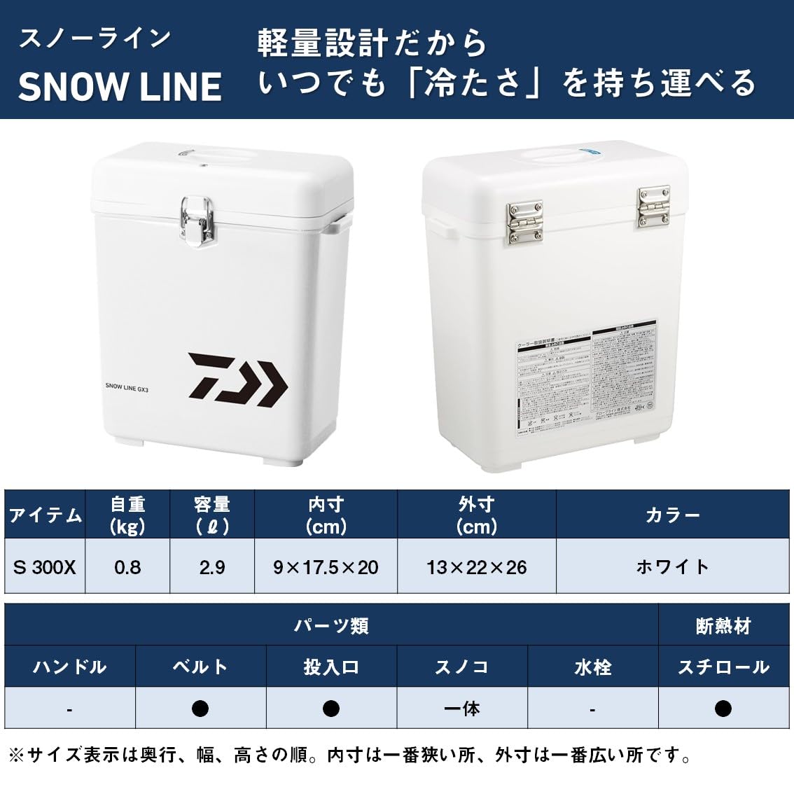 Daiwa Insulated Cooler Box - Portable Ice Chest for Camping, Beach, Picnics & Outdoor Adventures - Heavy Duty Snow Line Cooler with Leakproof Lid - Perfect for Food, Drinks & Fishing Trips