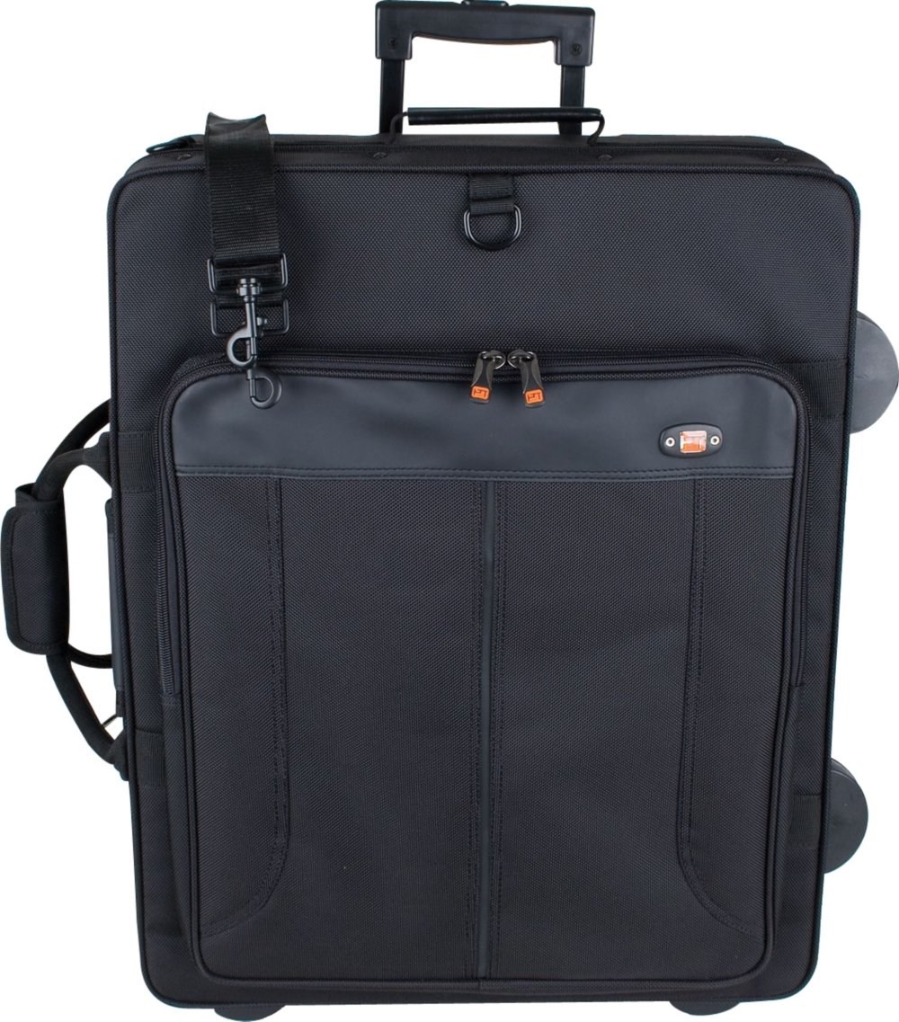 Protec Tec iPac IP301QWL 4-Trumpet Wheeled Case - Durable Black PRO PAC Storage for Musicians | Perfect for Travel, Gigs & Band Performances