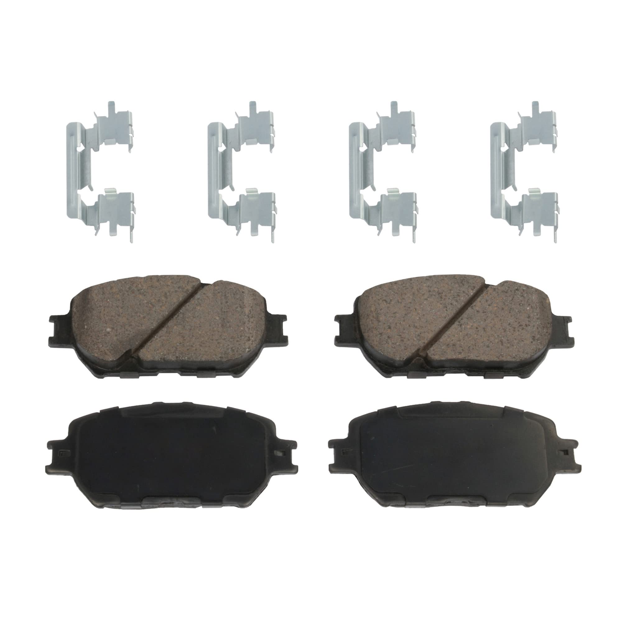 High-Performance Front Brake Disc and Pad Kit for Toyota Camry 2002-2006 - 2-Wheel Set with Cast Iron Rotors & Ceramic Pads - 5-Lug 10.83 Inch - Perfect for Daily Commuting & Highway Driving