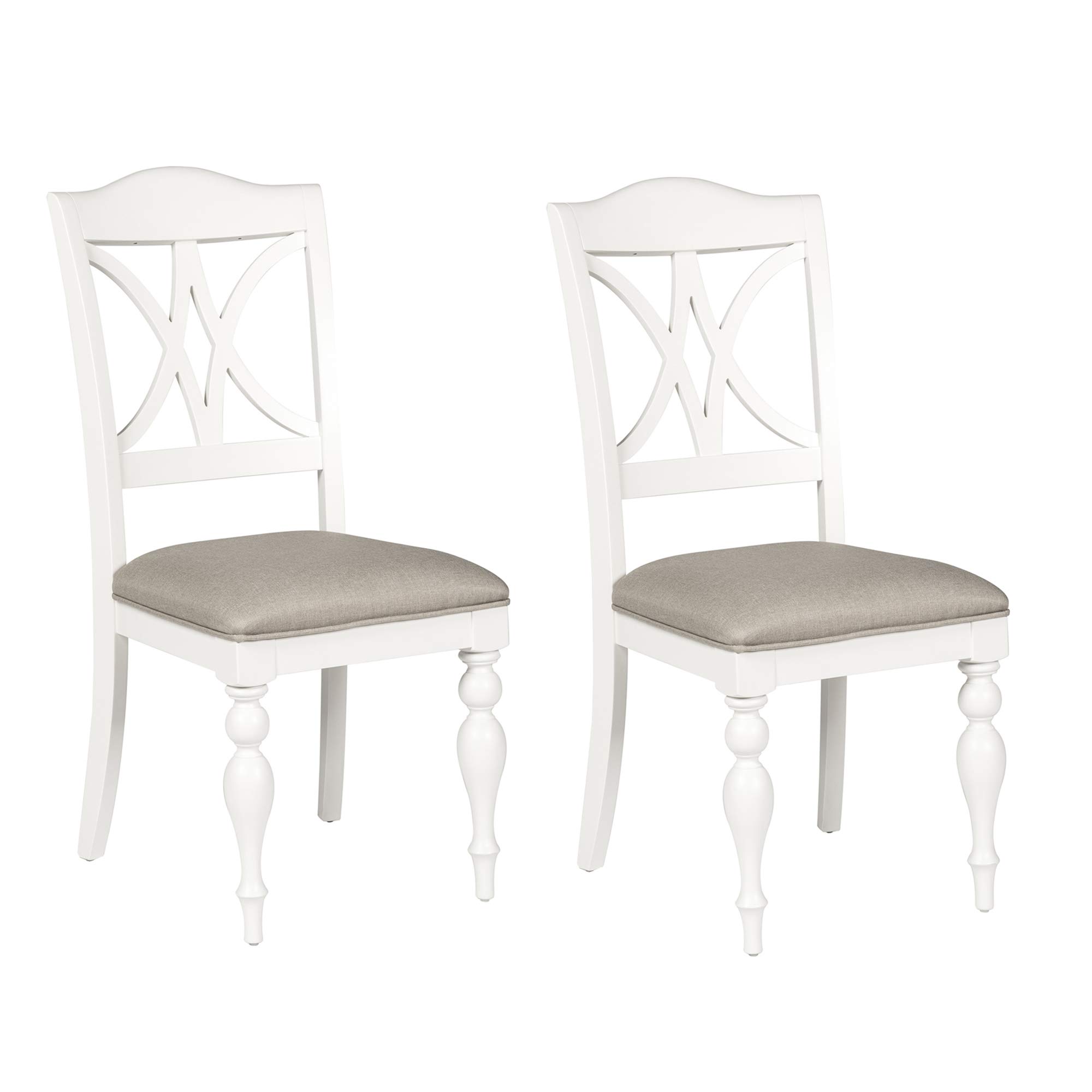 LIBERTY FURNITURE Summer House Slat Back Side Chair Set of 2 - Ready-to-Assemble Dining Chairs for Patio, Kitchen & Outdoor Use