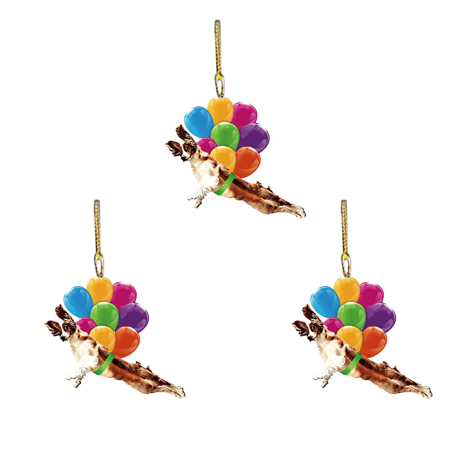 Personalized Christmas Tree Ornaments - Flying Pet Bubbles Car Hanging Pendant & Backpack Decor - Unique Holiday Home Decorations for Christmas, Gifts & Party Decor