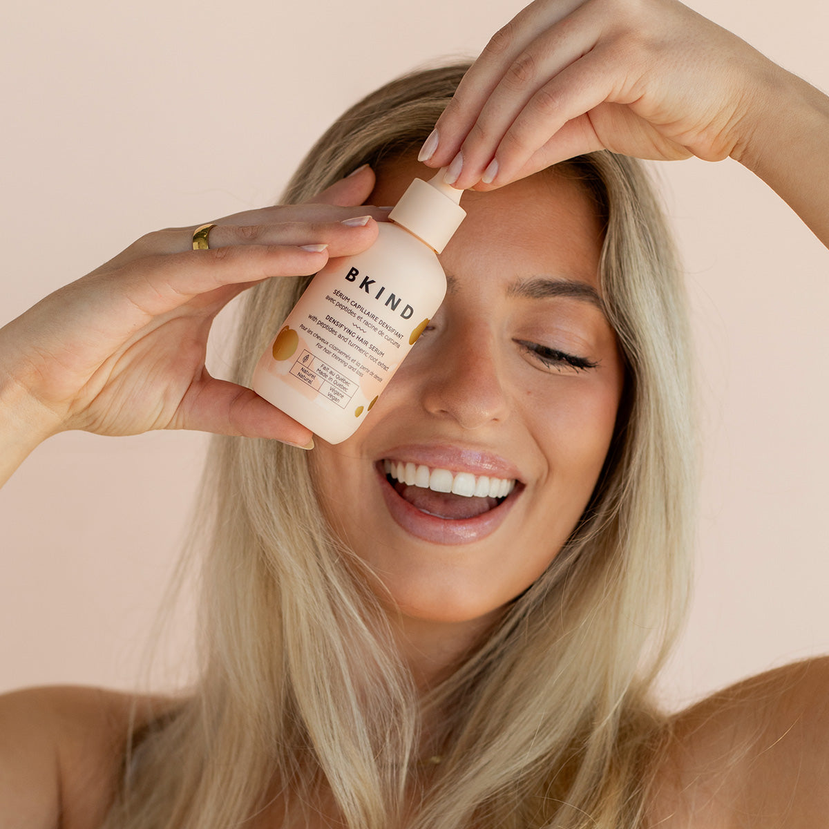 Peptide & Turmeric Root Extract Hair Serum for Thicker, Fuller Hair - Ideal for Daily Use & Hair Growth Treatments