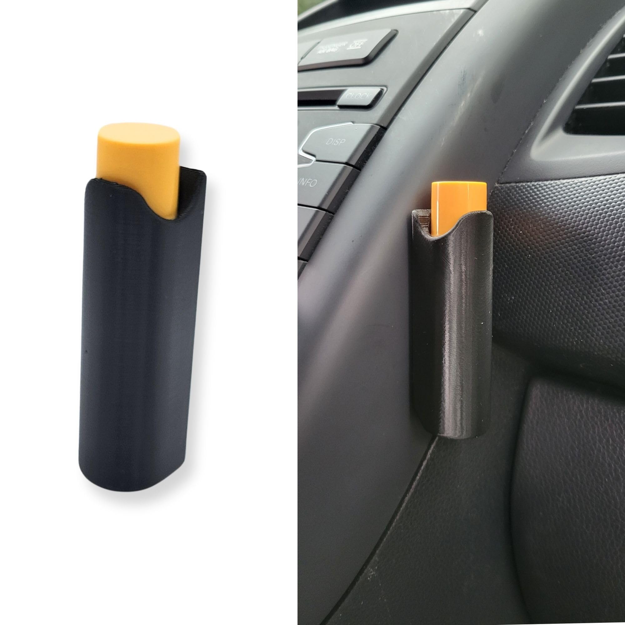 No Melt Upright Lip Balm Holder for Car - Black Chapstick Holder for Women & Teen Girls - Cute Car Accessories & Interior Decor - Perfect for Summer, Travel & Daily Use