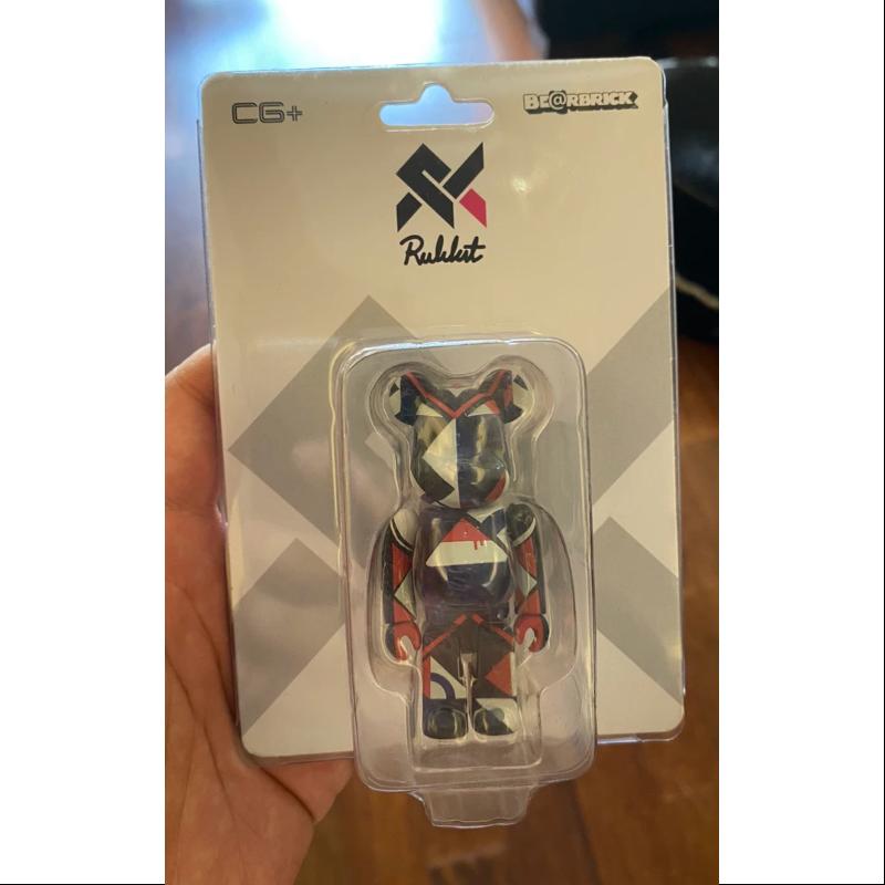 Limited Edition Bearbrick RUKKIT 100% Collectible Vinyl Art Toy by Medicom - Perfect for Display, Anime Fans & Urban Art Collectors