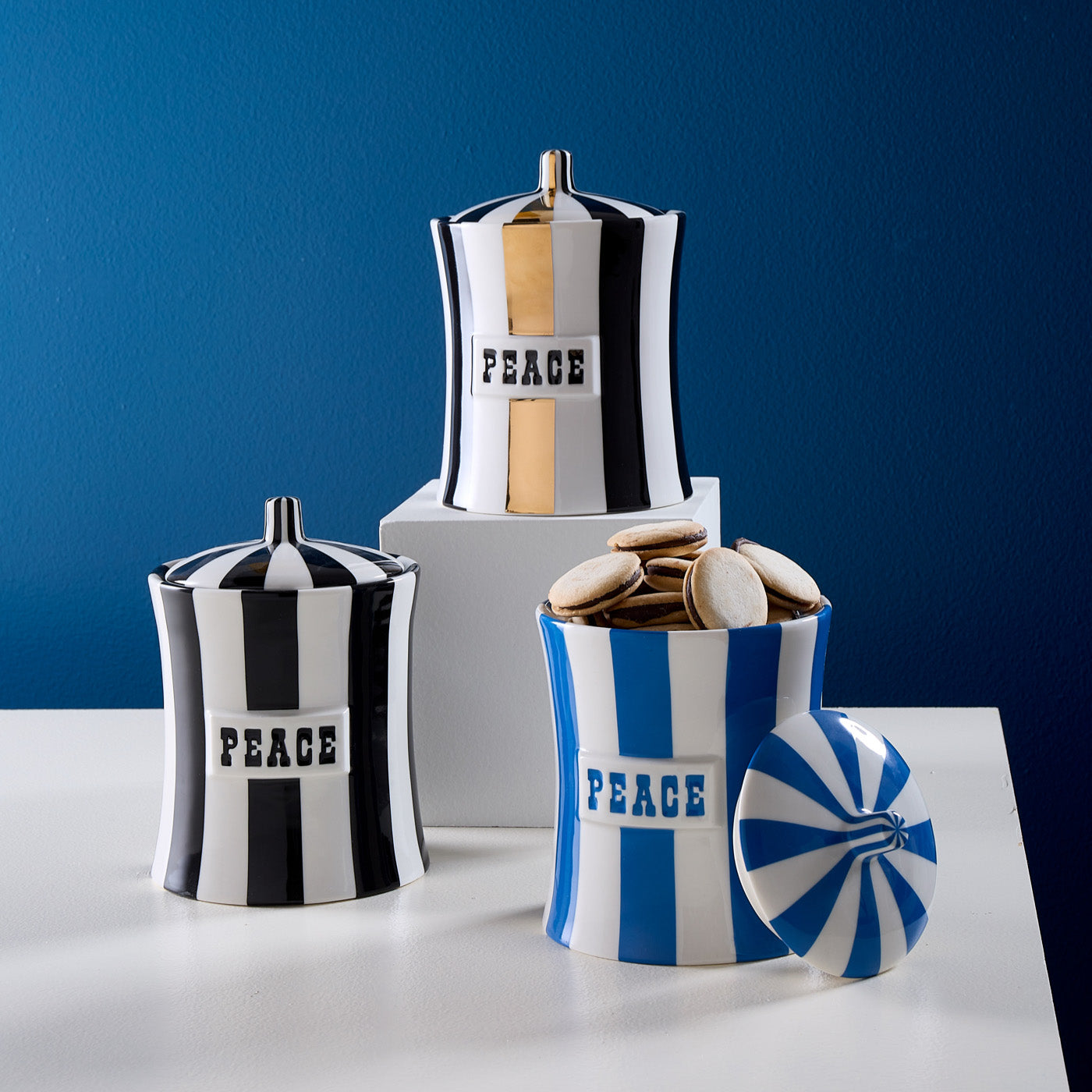 Vice Gilded Peace Canister - Premium Airtight Storage Container for Kitchen, Office & Travel | Perfect for Tea, Coffee, Spices & Dry Goods