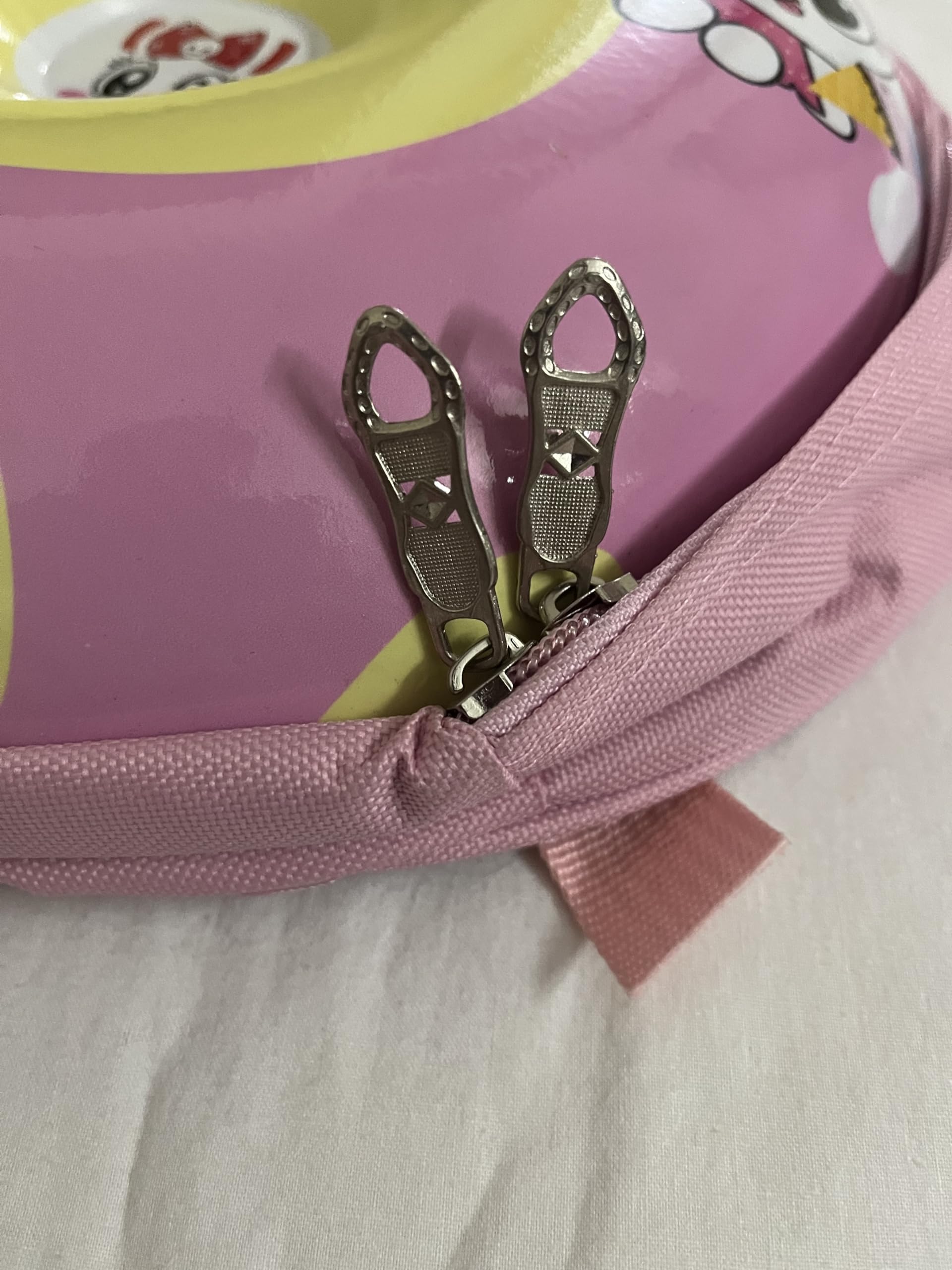 SHREECHALES Pink Donut Shaped Backpack for Kids - Cute Unisex School Bag for Boys & Girls, Durable Lunchbox Carrier & Party Favor Gift (Pack of 1) - Perfect for School, Travel & Birthday Parties