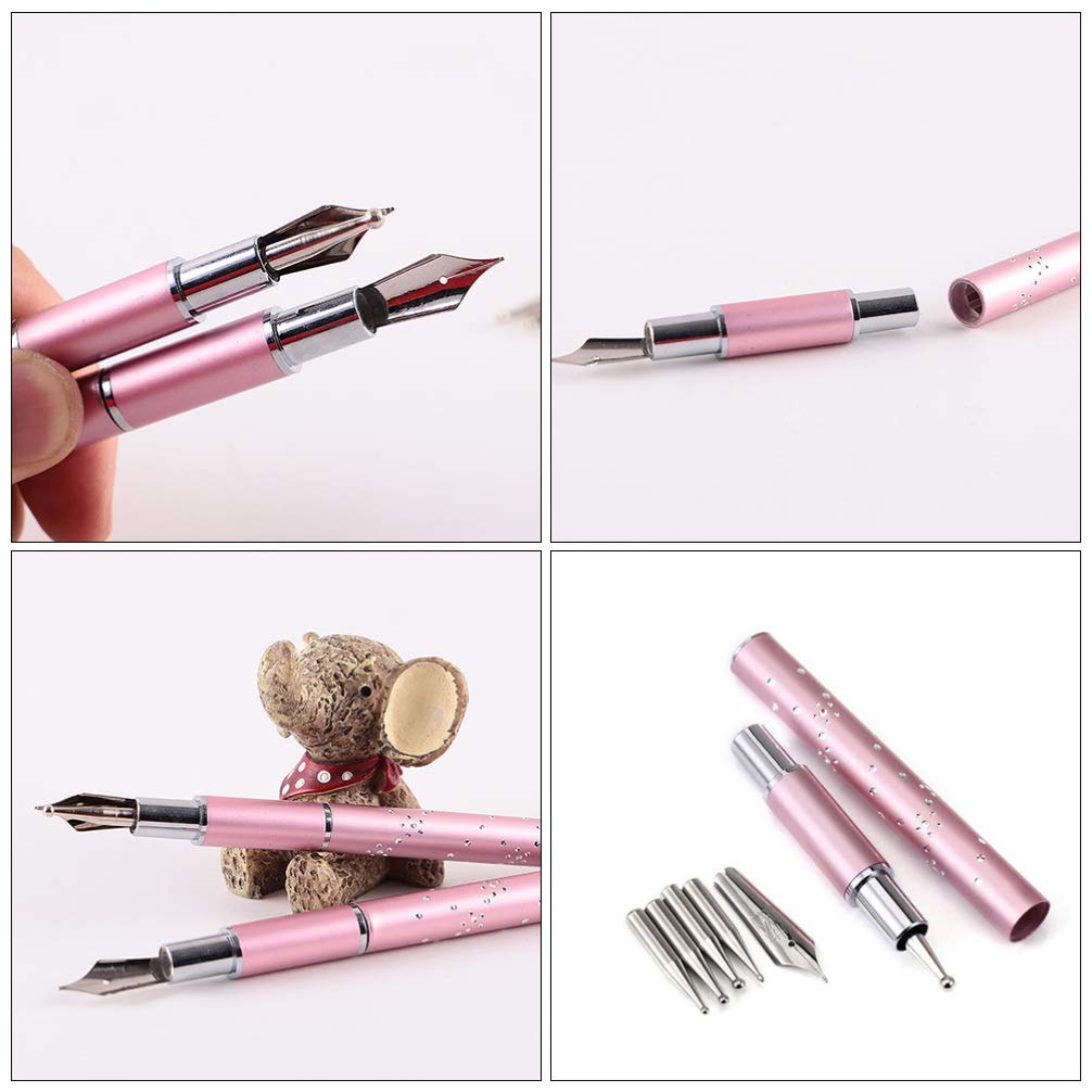 EXCEART 2 Sets Colored Nail Art Pens Kit - Professional Nail Painting Tools for DIY Manicure, Nail Art Accessories with Metal Tips - Perfect for Home Salon, Nail Art Designs & Creative Nail Polish Application