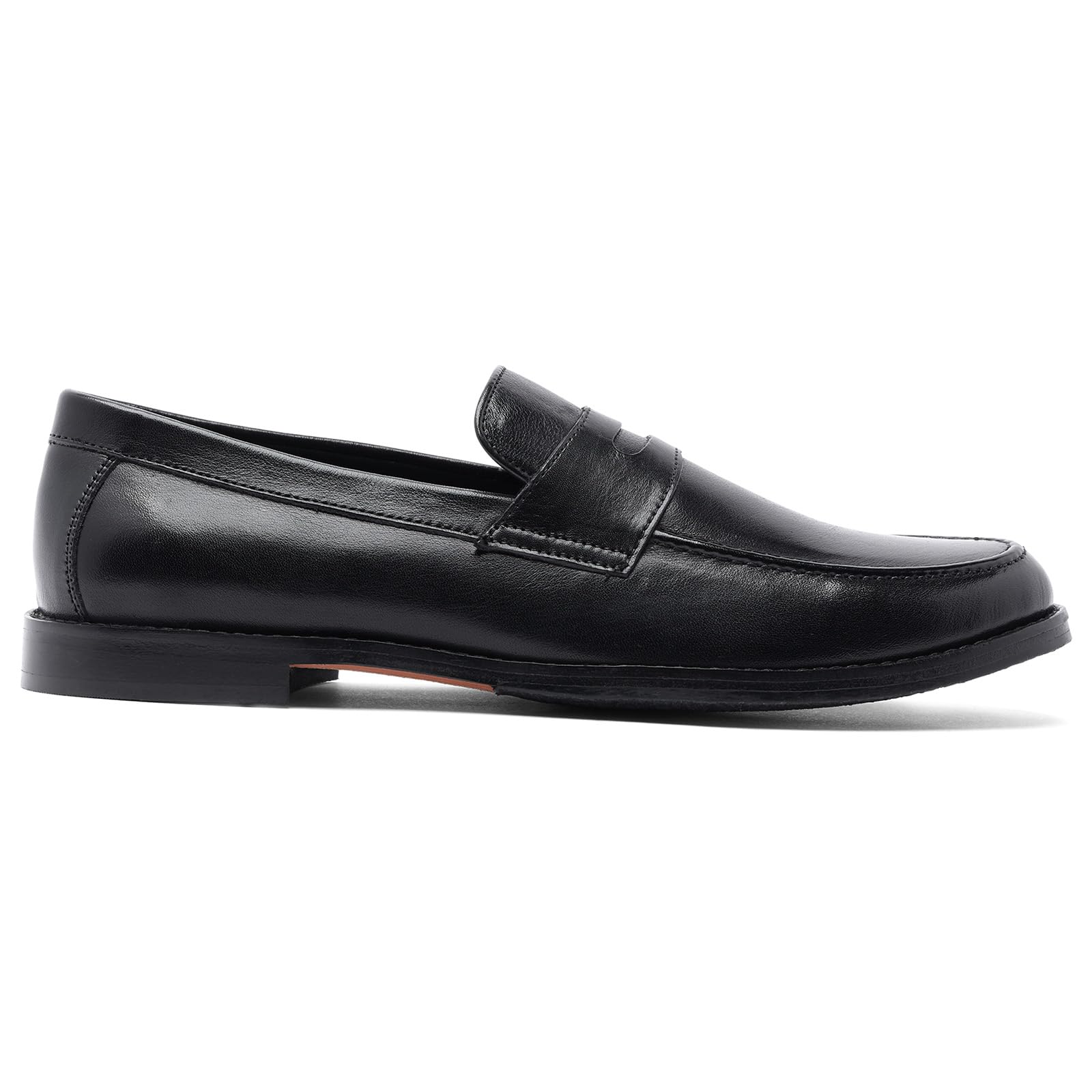 Anthony Veer Sherman Men's Penny Loafers - Genuine Leather Blake Stitch Dress Shoes with Ortholite® Cushioned Footbed - Comfortable Business Casual & Formal Wear for Office, Wedding & Daily Use