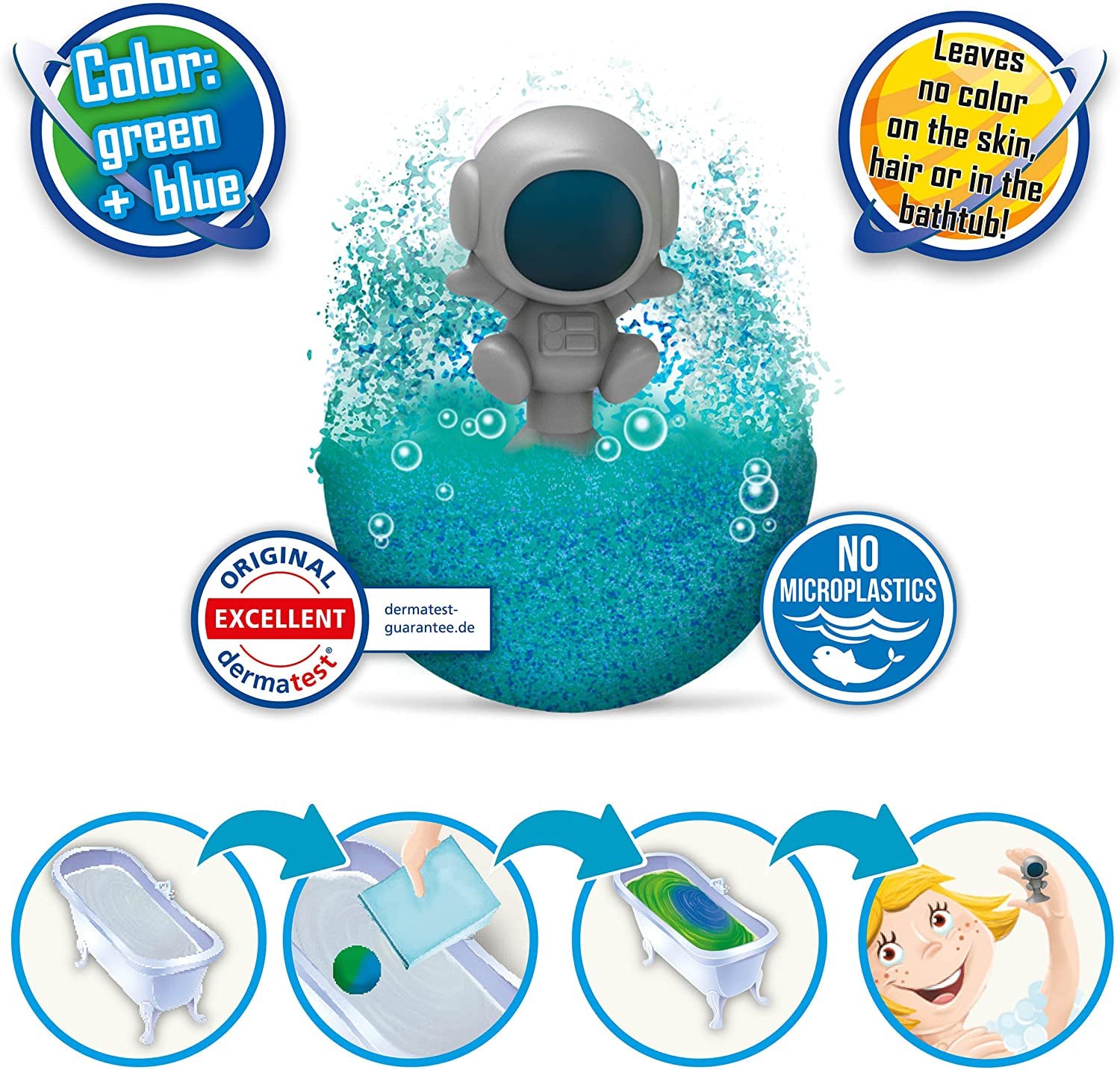 INKEE 3 Pack Bath Bombs for Kids - Fun Surprise Scented Bathtub & Pool Toys with Colorful Fizzing Effects - Perfect for Birthday Gifts, Sensory Play & Relaxing Bath Time
