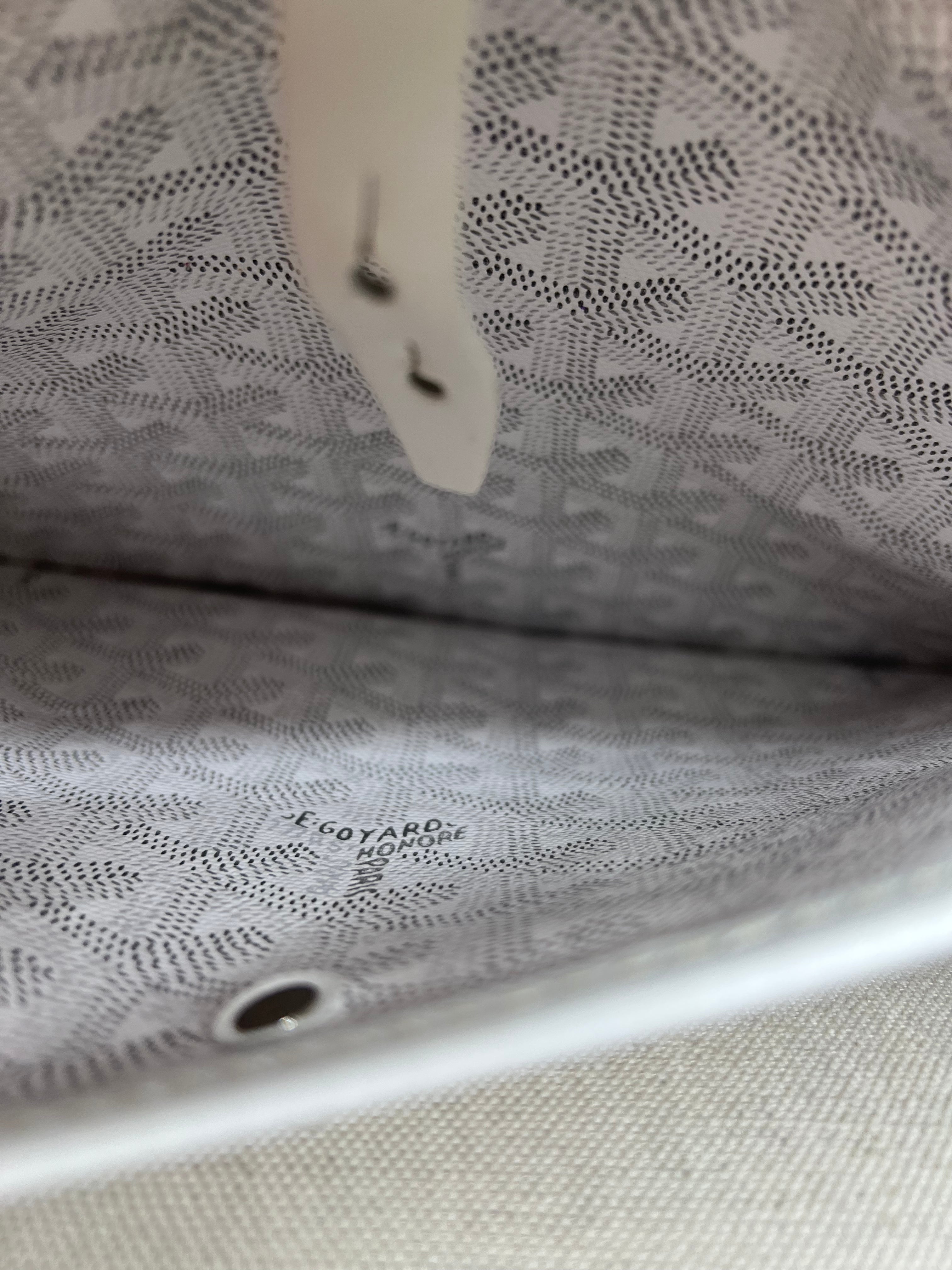 Goyard Bellechasse PM Shoulder Bag in White | Luxury Designer Handbag for Women | Perfect for Work, Travel & Everyday Use