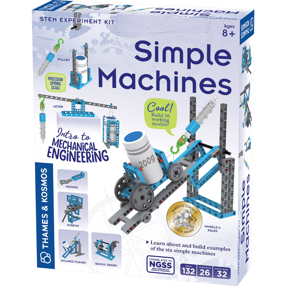 Simple Machines - Educational STEM Toys for Kids | Learn Physics & Engineering Basics | Perfect for Classroom & Homeschool Learning