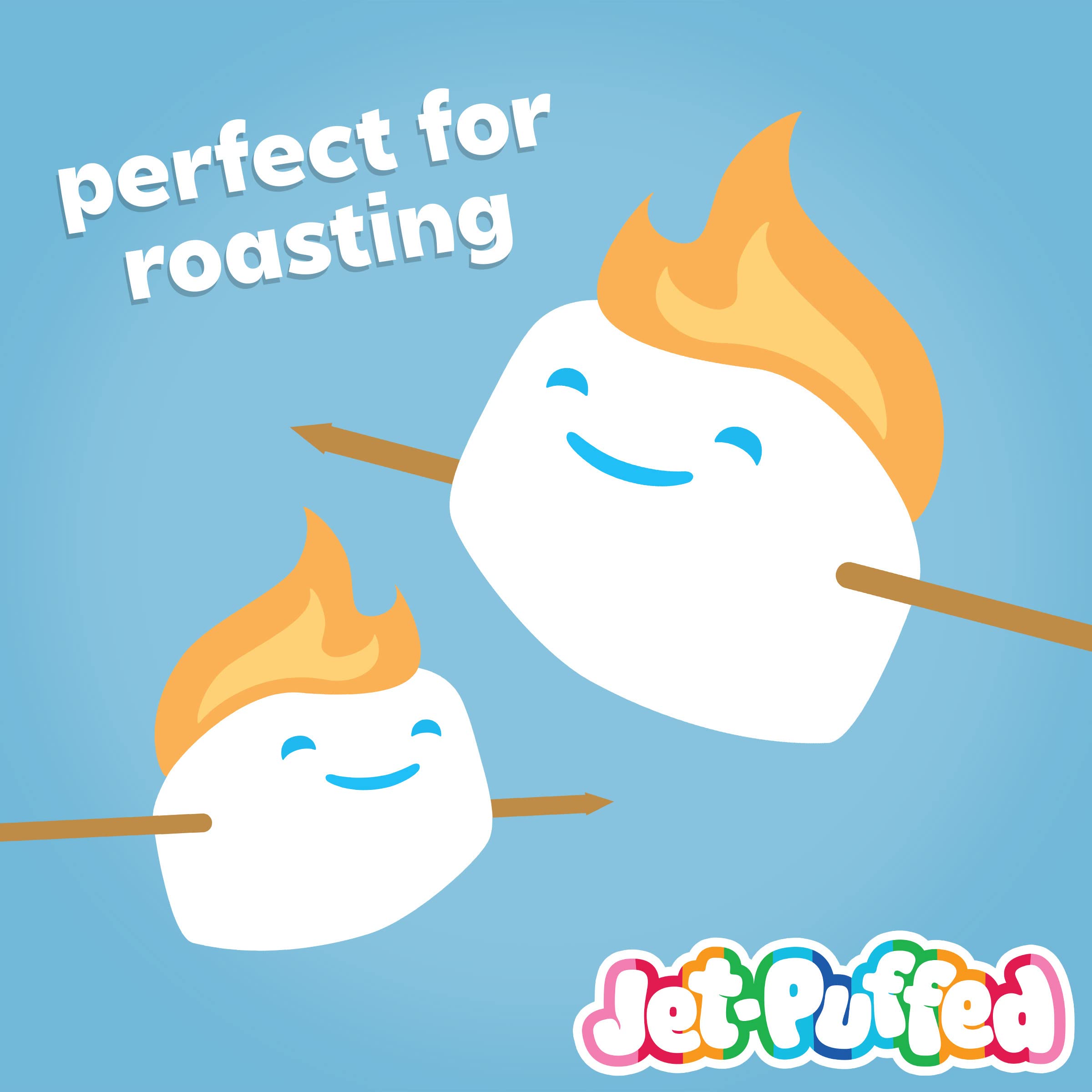 Jet-Puffed Marshmallows 1 lb Bag - Fluffy Marshmallow for Hot Chocolate, Campfire S'mores & Baking (Perfect for Desserts, Snacks & Family Gatherings)