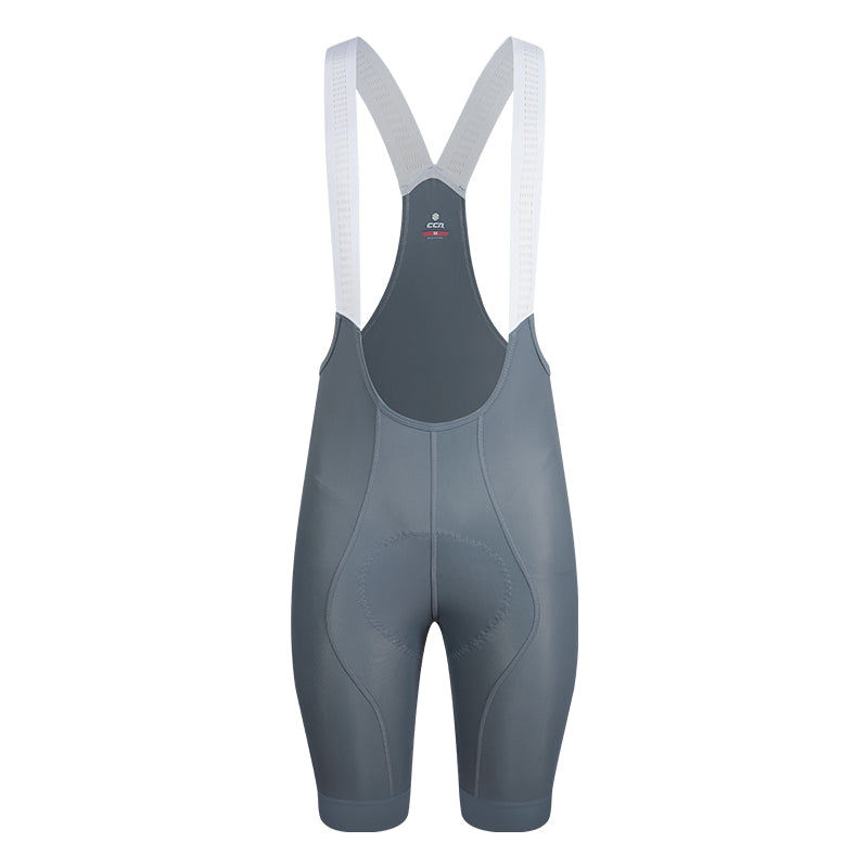 NOVA PRO Grey Men's Bib Cycling Shorts - Comfortable & Breathable for Road & Mountain Biking