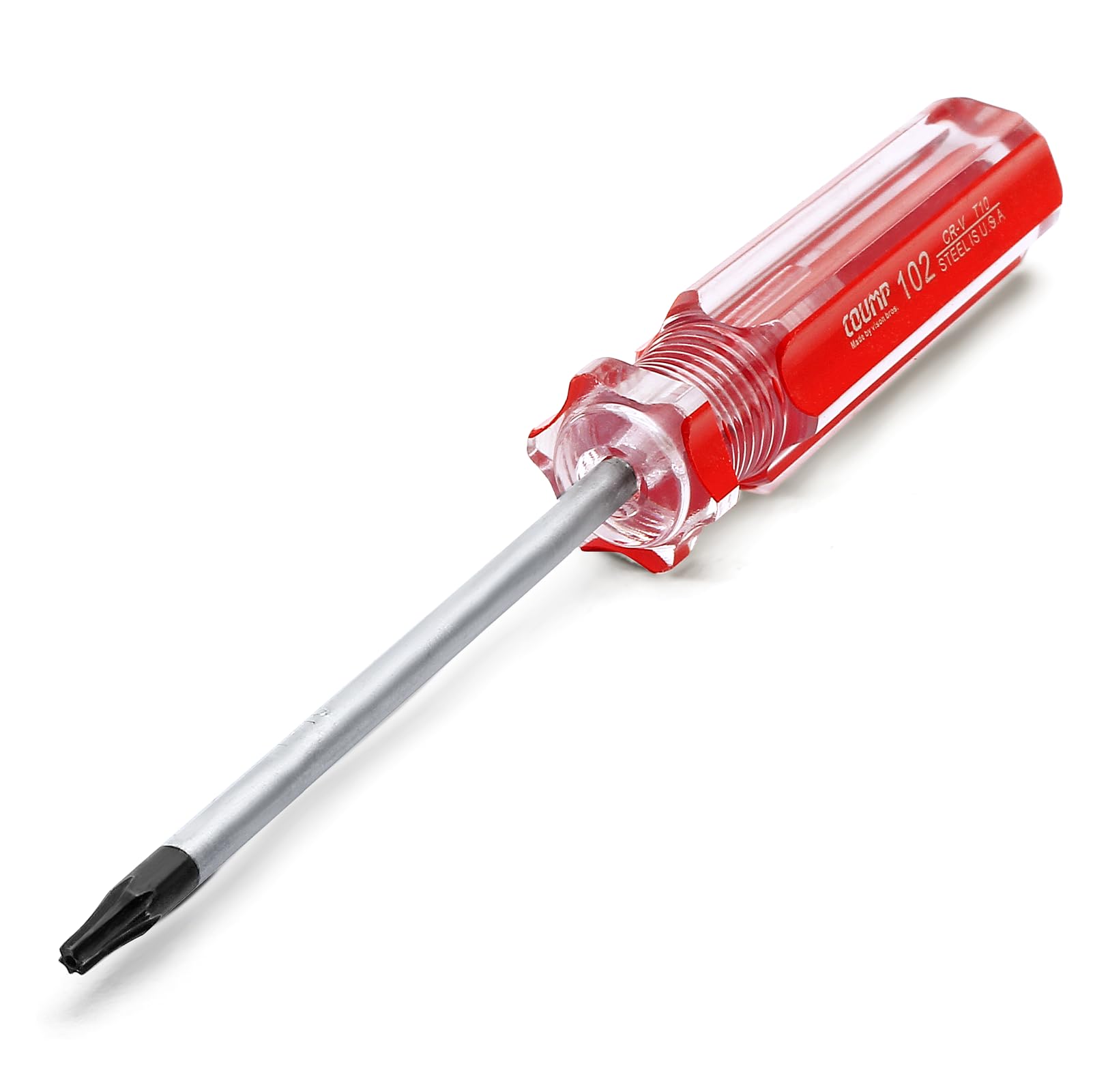 Luomorgo T10 Torx Screwdriver - 75mm Magnetic Tip with Insulated PVC Handle | Security Torx Bit for Electronics, Appliances & Device Repair | Perfect for DIY, Phone & Laptop Fixing