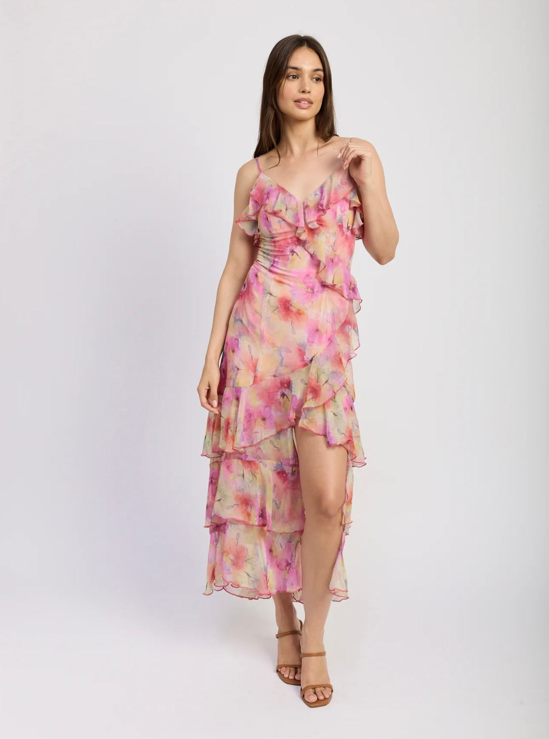 Amari Maxi Dress for Women - Flowy Long Summer Dress with Pockets, Boho Chic Beach Dress for Vacation, Party, and Casual Wear