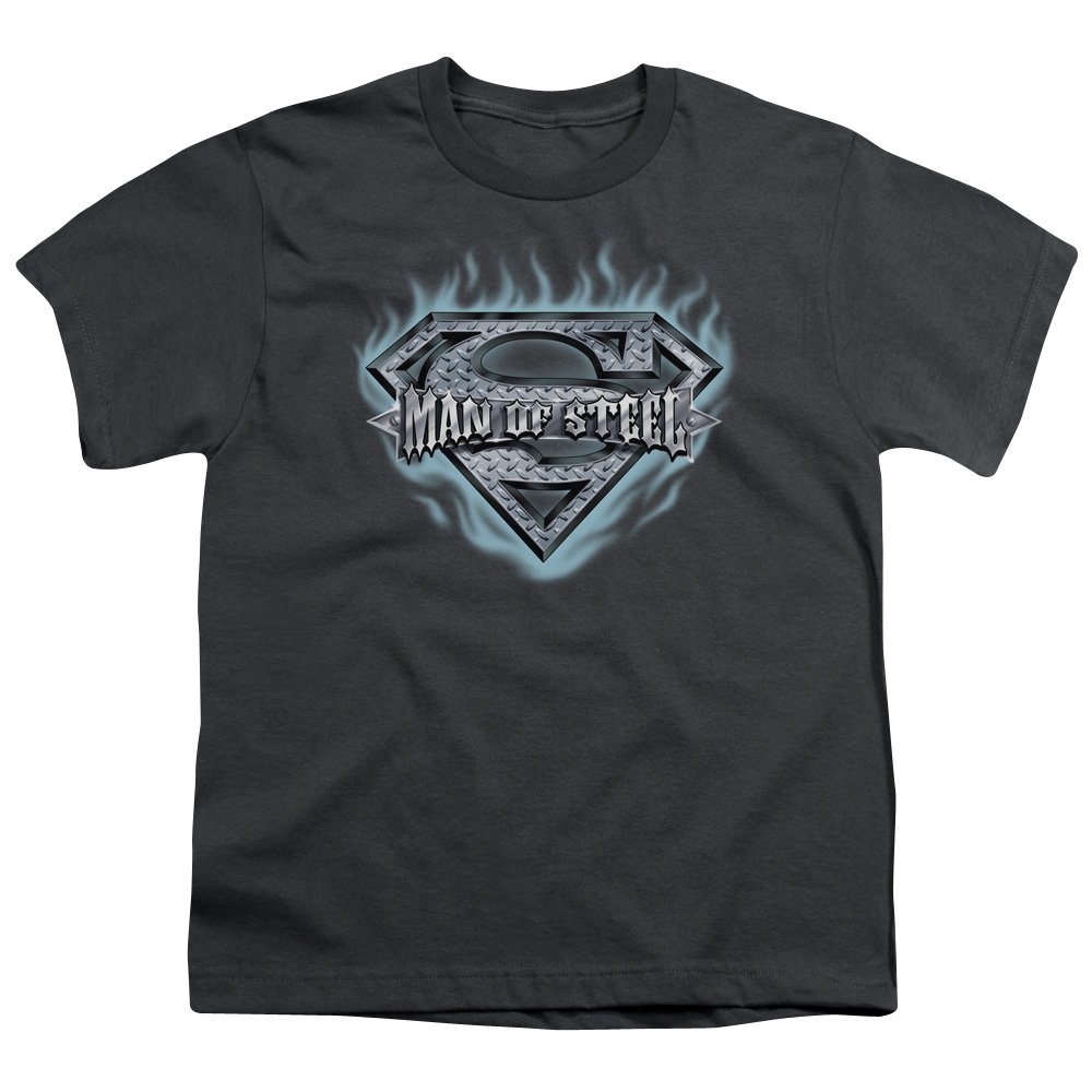 Superman Man of Steel Shield Graphic T-Shirt for Men & Women - Youth Superhero Tee for Cosplay, Comic Con & Casual Wear