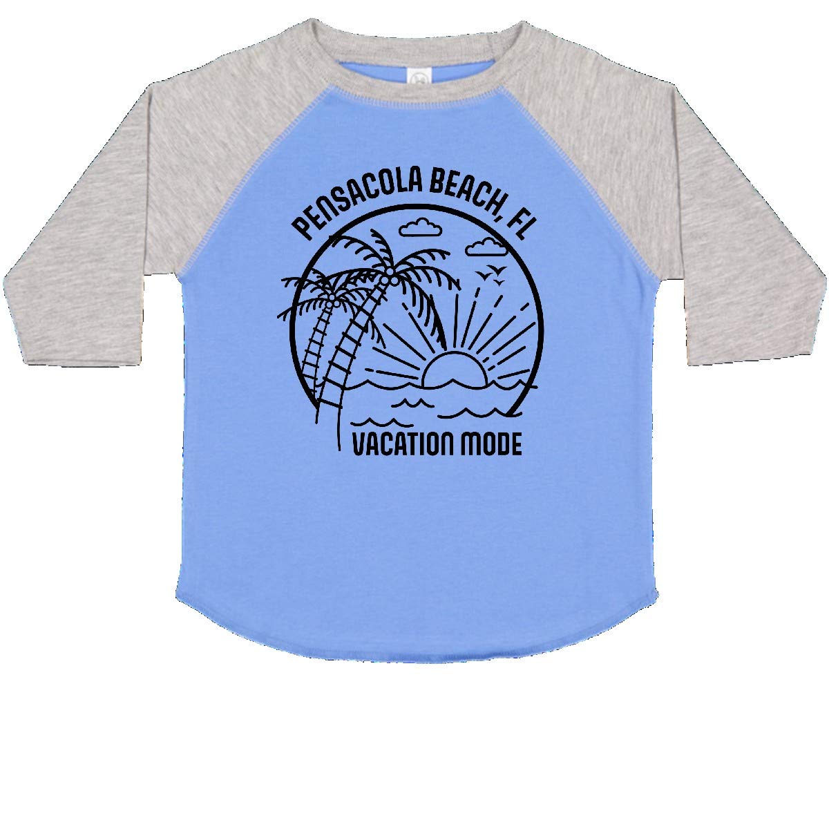 Inktastic Summer Vacation Mode Pensacola Beach Florida Toddler T-Shirt - Cute Florida Beach Graphic Tee for Boys & Girls - Perfect for Family Vacations, Beach Trips & Summer Outfits