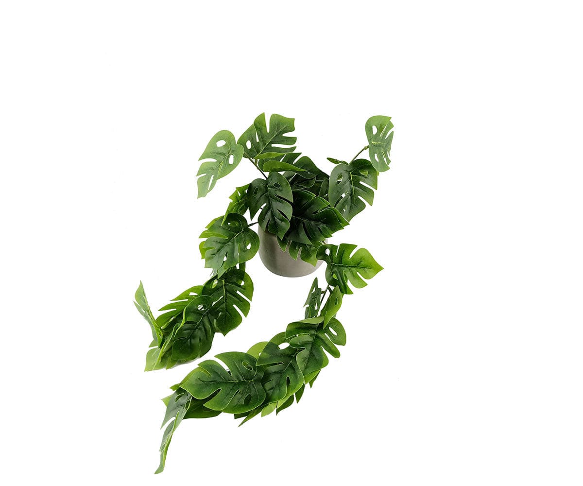 Artificial Potted Climbing Monstera Plant - Realistic Fake Monstera Deliciosa for Home Decor, Office & Indoor Greenery - Perfect for Living Room, Bedroom, or Workspace Decor