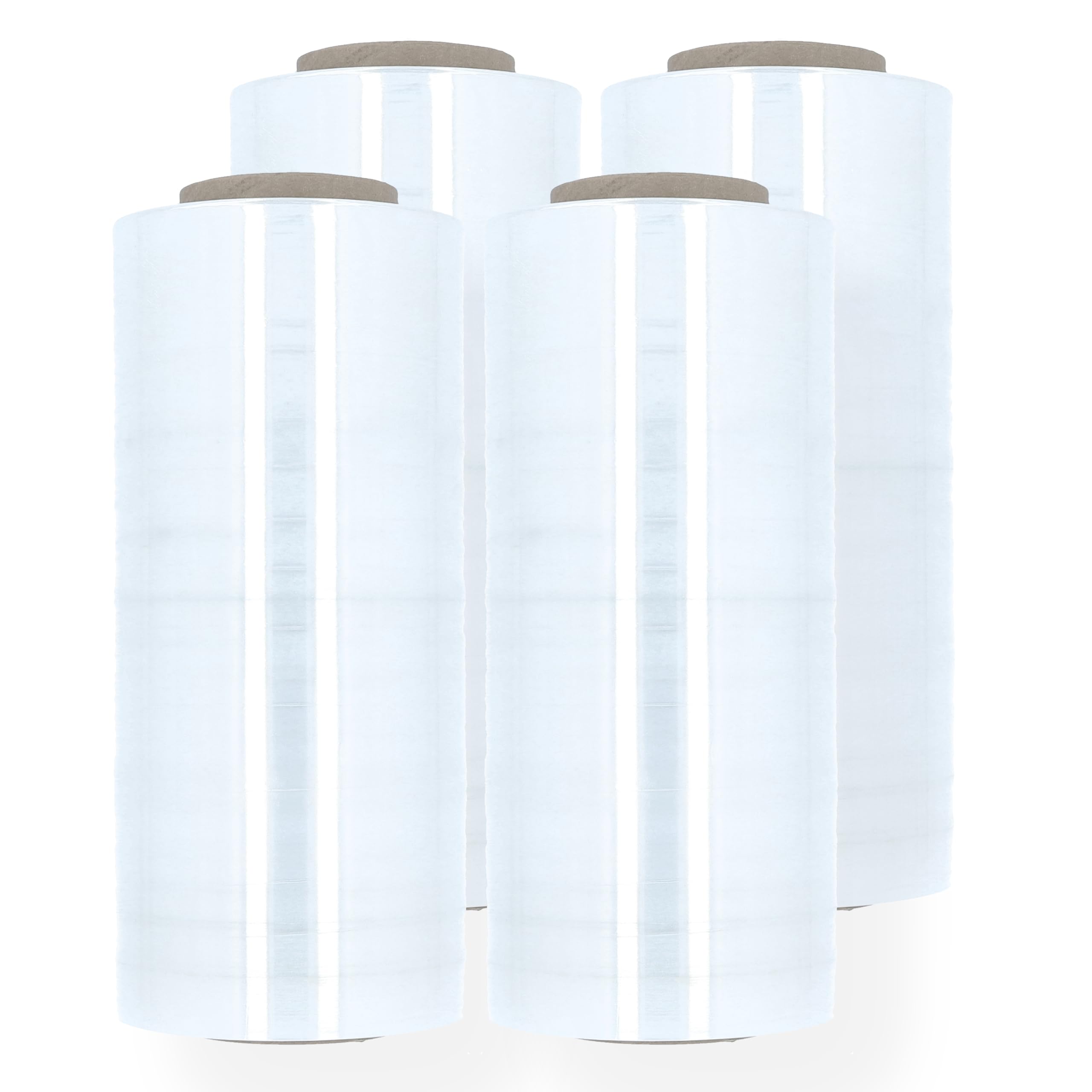MMBM Stretch Wrap - 12 Inch x 1500 Feet, 90 Gauge Clear Plastic Cling Film (8 Pack) - Heavy Duty Blown Hand Stretch Film for Moving, Packing & Pallet Wrapping - Perfect for Warehouse, Shipping & Home Storage