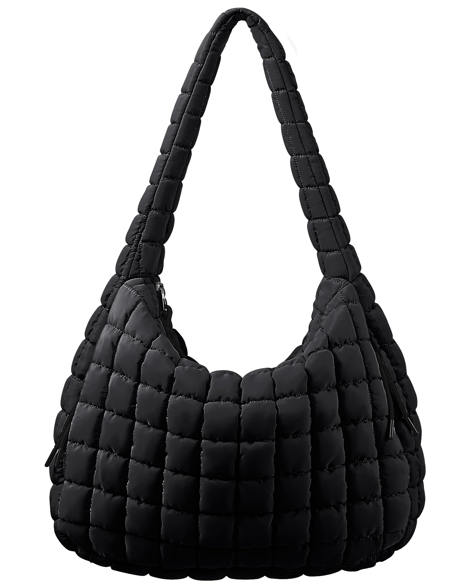 Quilted Puffer Tote Bag for Women - Large Insulated Zippered Handbag, Lightweight Crossbody Shoulder Bag | Perfect for Work, Travel & Daily Use