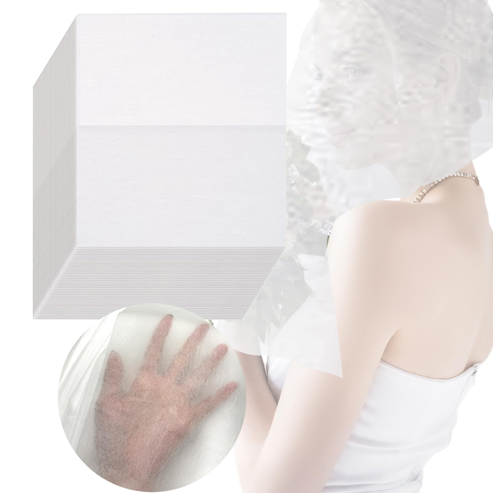 100 Pack Disposable Makeup Protector Hoods - Lightweight & Crystal Clear Face Shields for Hair & Makeup Protection - Perfect for Salons, Bridal Makeup & DIY Beauty at Home