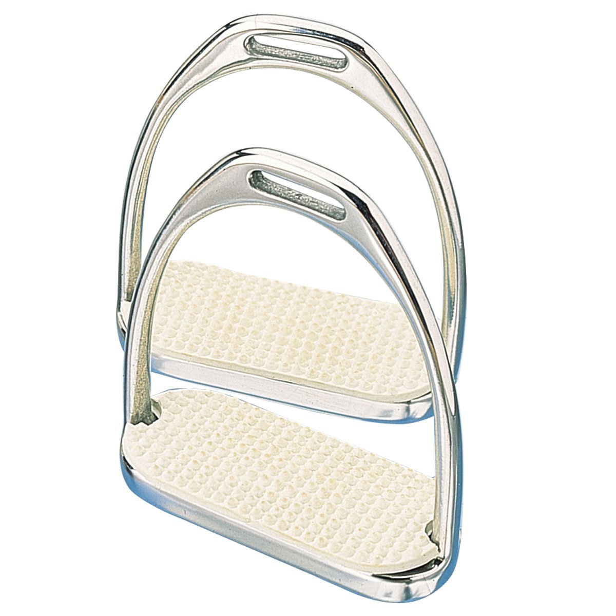 Perri's Stainless Steel Fillis Stirrup Irons - Durable Equestrian Riding Stirrups for English & Western Horseback Riding | Perfect for Dressage, Jumping & Trail Riding