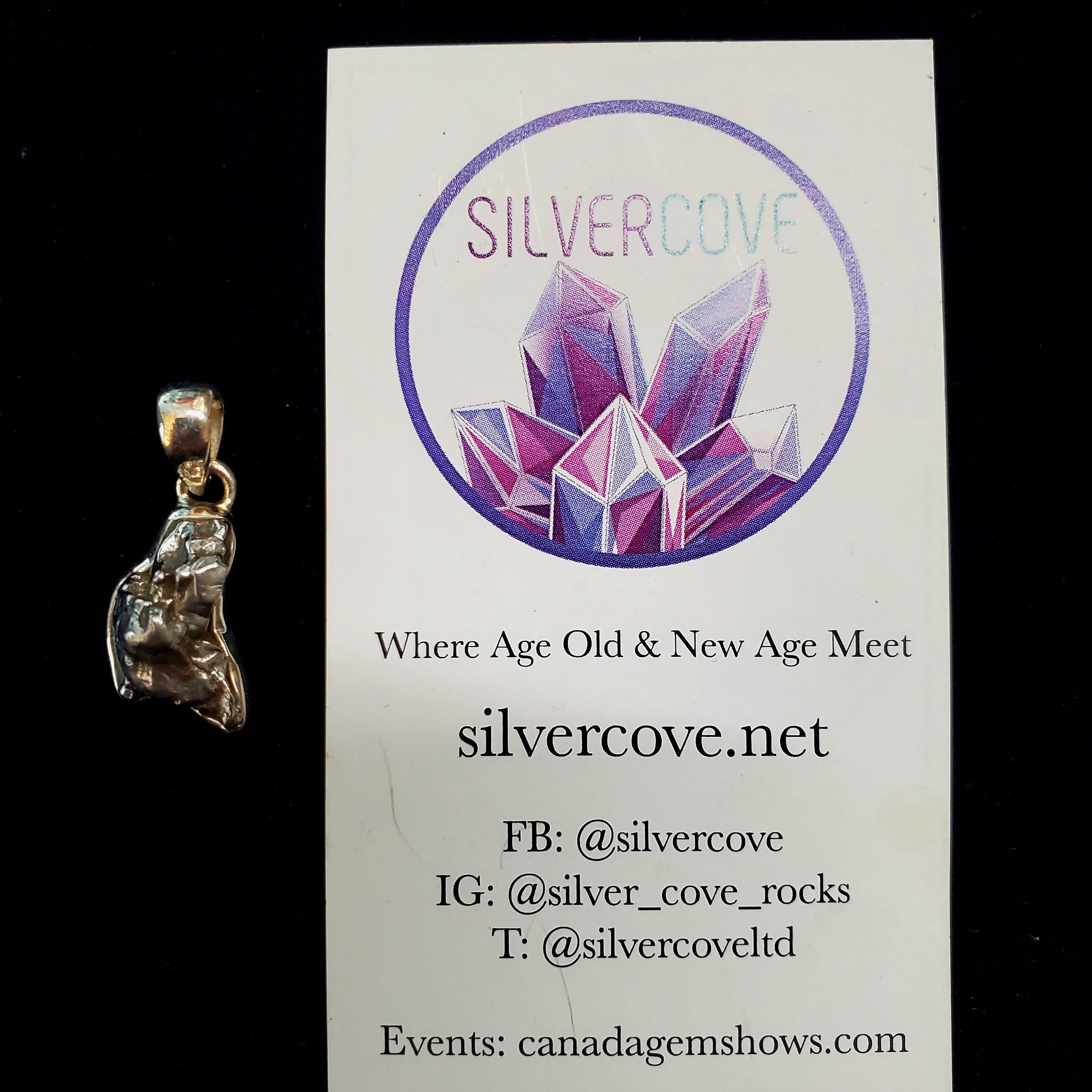 Campa Del Cielo Meteorite Sterling Silver Pendant Necklace - Genuine Space Rock Jewelry for Women & Men - Perfect Gift for Astronomy Lovers & Unique Fashion Statement
