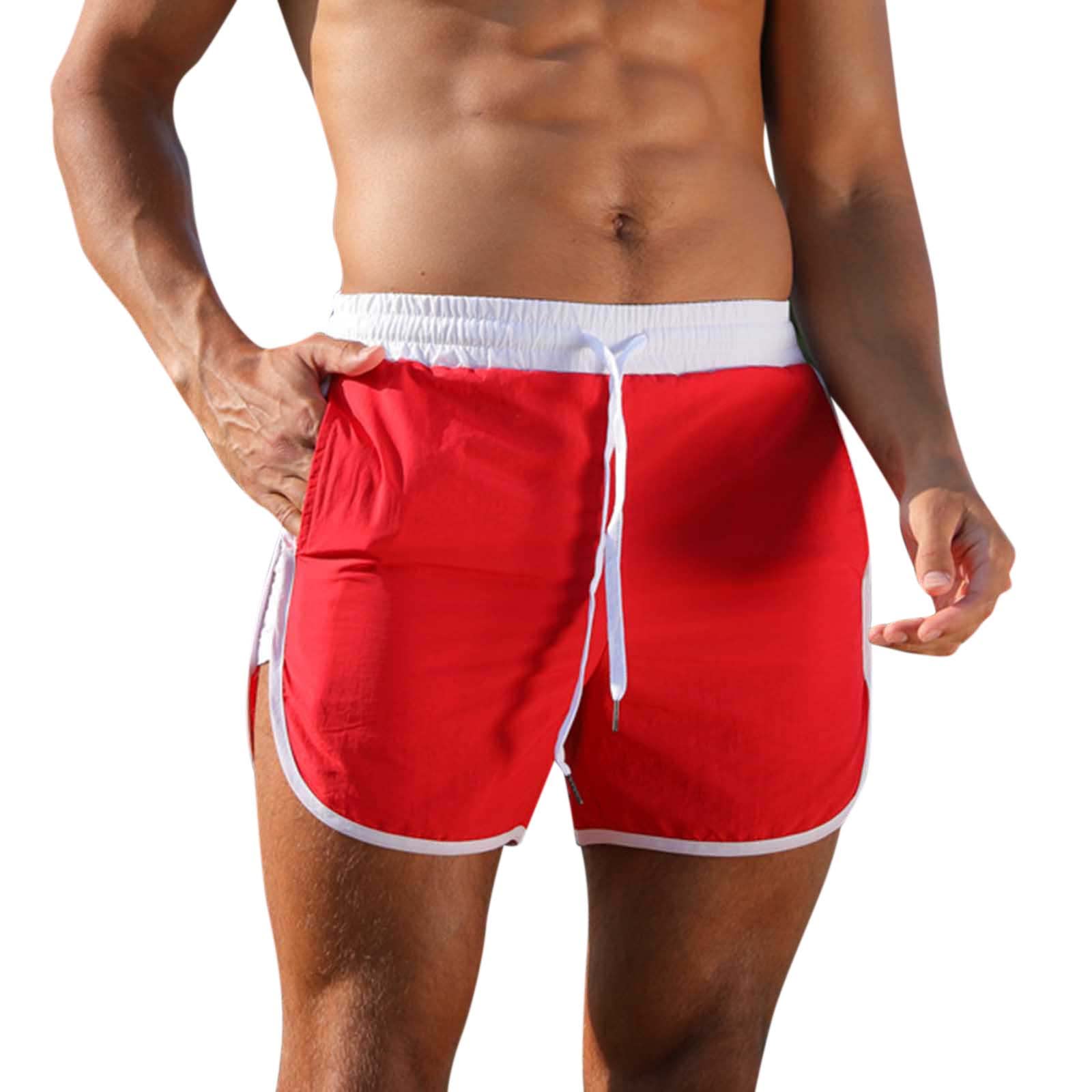 Men's Summer Shorts - Casual Cargo Sweatpants for Fitness & Beach | Trendy Spliced Design | Youth Athletic Wear for Gym, Running & Outdoor Activities