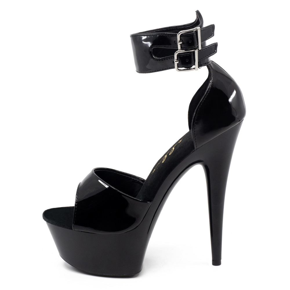 Ellie Shoes Aliya 6 Inch Stiletto Heels with Double Ankle Cuff Straps - Sexy Platform Sandals for Women | Perfect for Night Out, Parties & Special Occasions