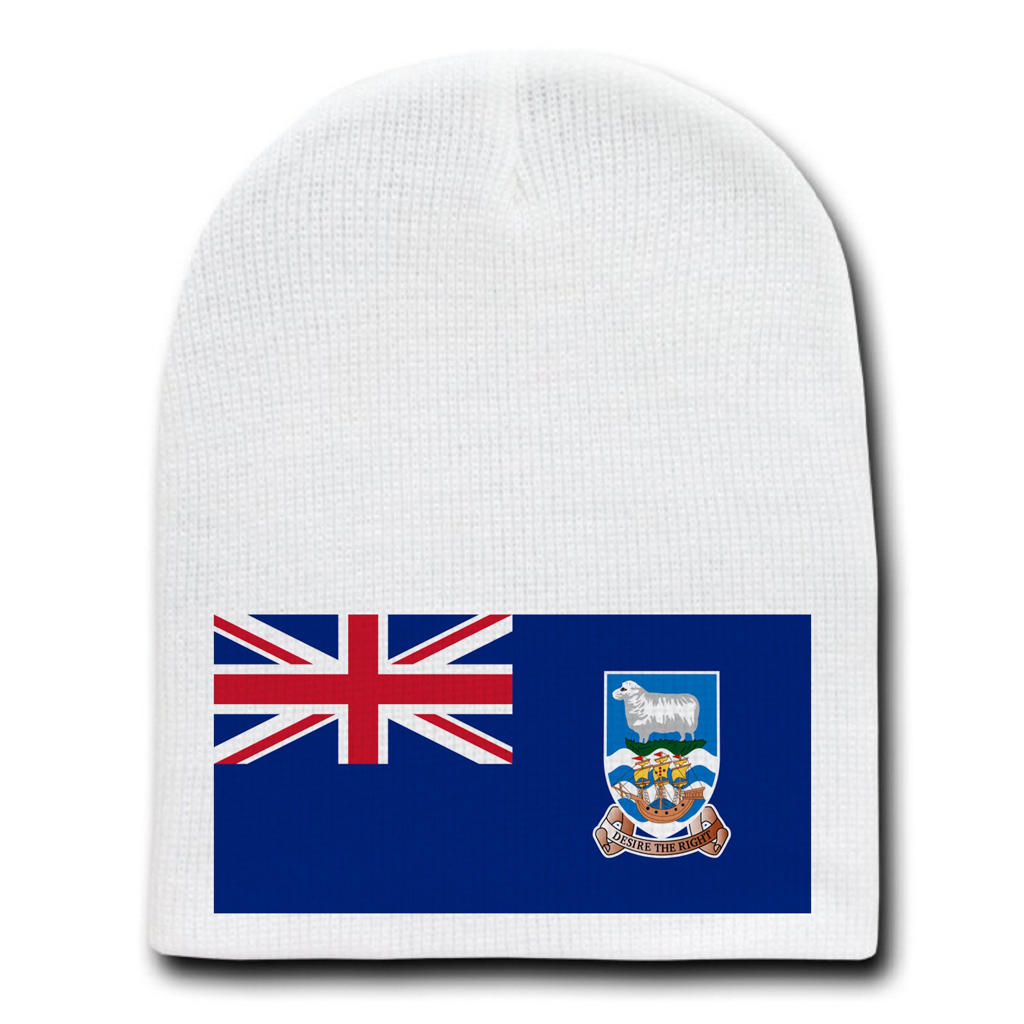 Falkland Islands National Flag Beanie Hat - Warm Knit Skull Cap for Winter - Perfect for Outdoor Activities, Sports & Casual Wear