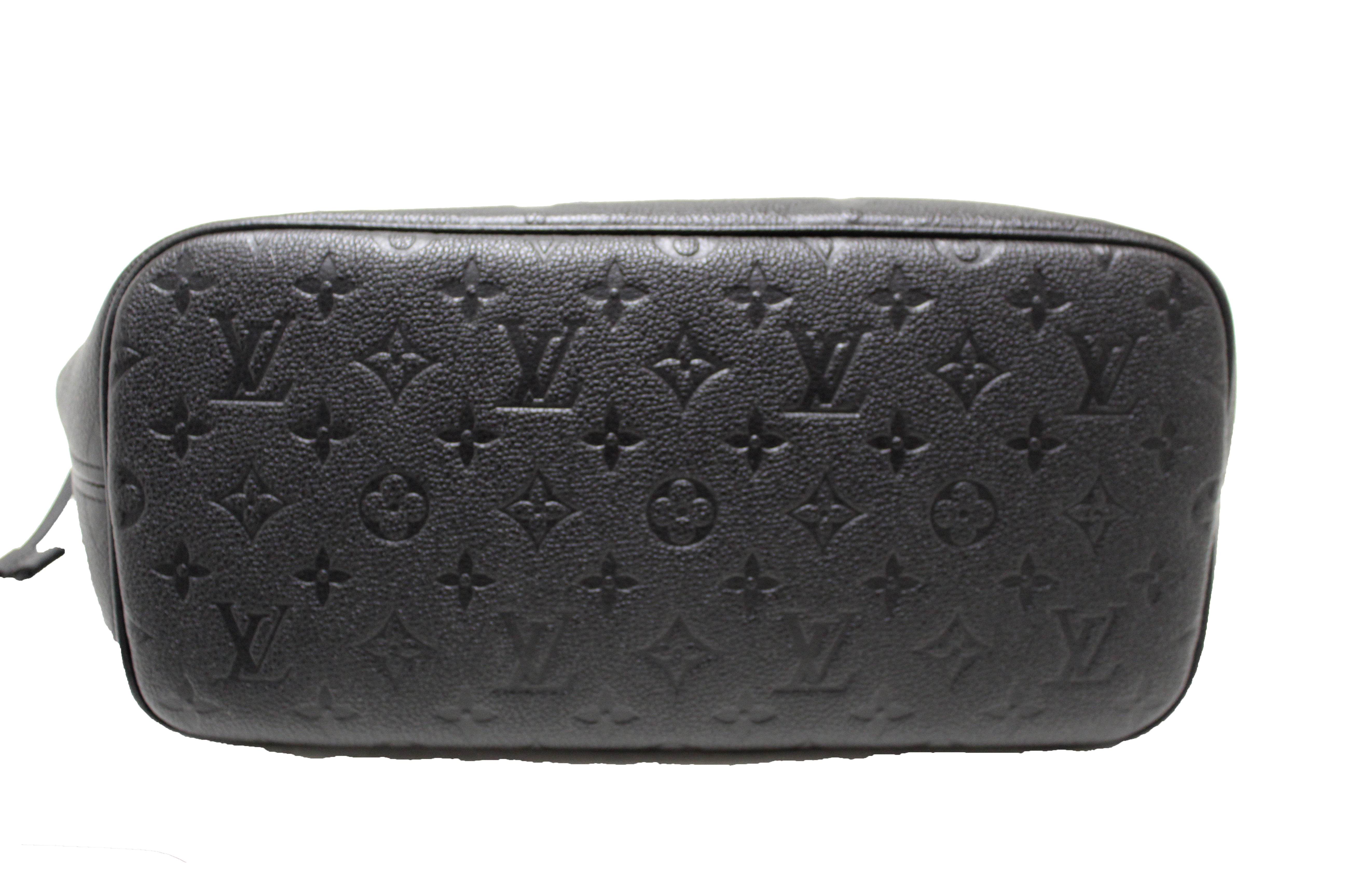 Authentic Louis Vuitton Black Monogram Empreinte Leather Neverfull MM Shoulder Tote Bag - Luxury Designer Handbag for Women, Perfect for Work, Travel & Everyday Use