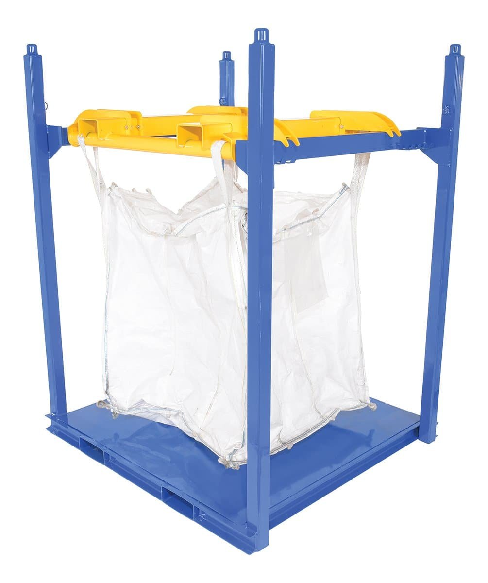 Heavy Duty Bulk Bag Lifter & Storage Rack - Durable Pallet Rack System for Warehouse, Factory & Industrial Use - Perfect for Lifting and Organizing FIBC Bags in Commercial Settings